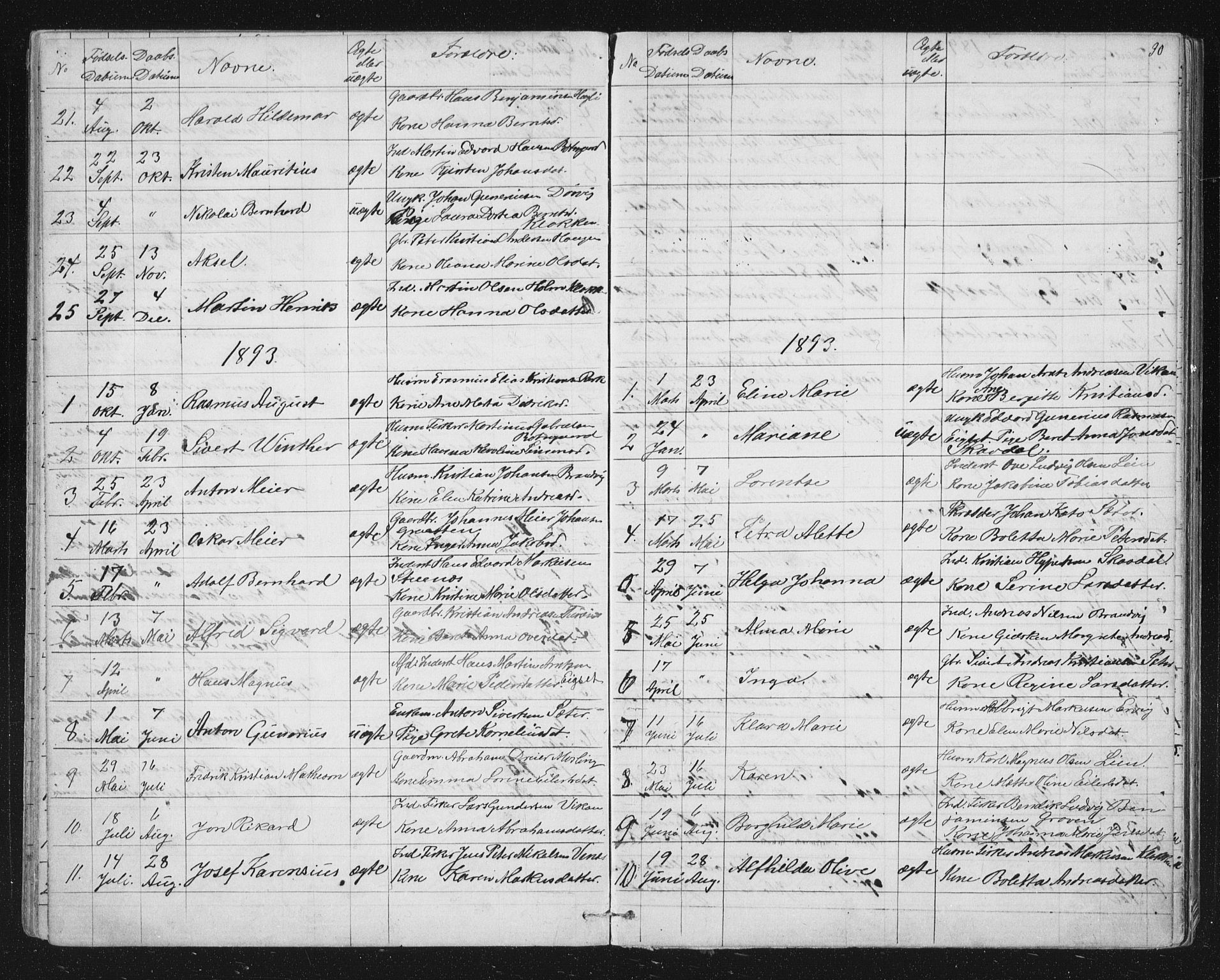 Ministerialprotokoller, klokkerbøker og fødselsregistre - Sør-Trøndelag, AV/SAT-A-1456/651/L0647: Parish register (copy) no. 651C01, 1866-1914, p. 30
