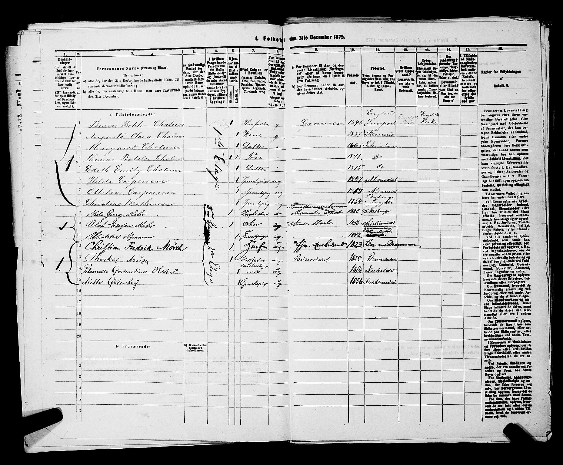 RA, 1875 census for 0301 Kristiania, 1875, p. 5731