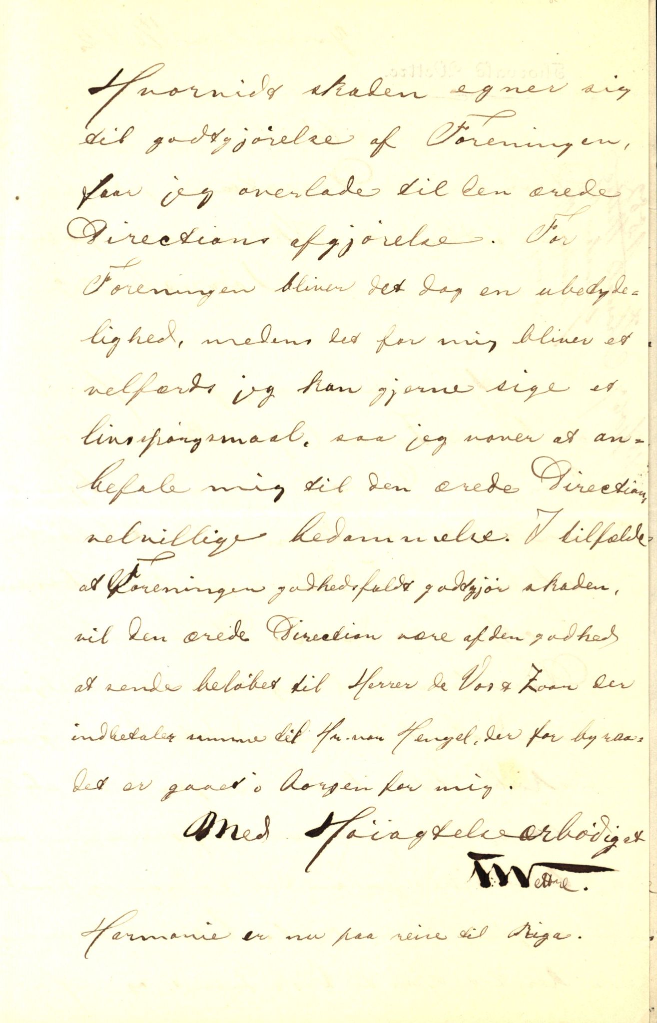 Pa 63 - Østlandske skibsassuranceforening, VEMU/A-1079/G/Ga/L0015/0005: Havaridokumenter / Harmoni, Henrik Wergeland, Mjølner, Lindesnæs, 1882, p. 9