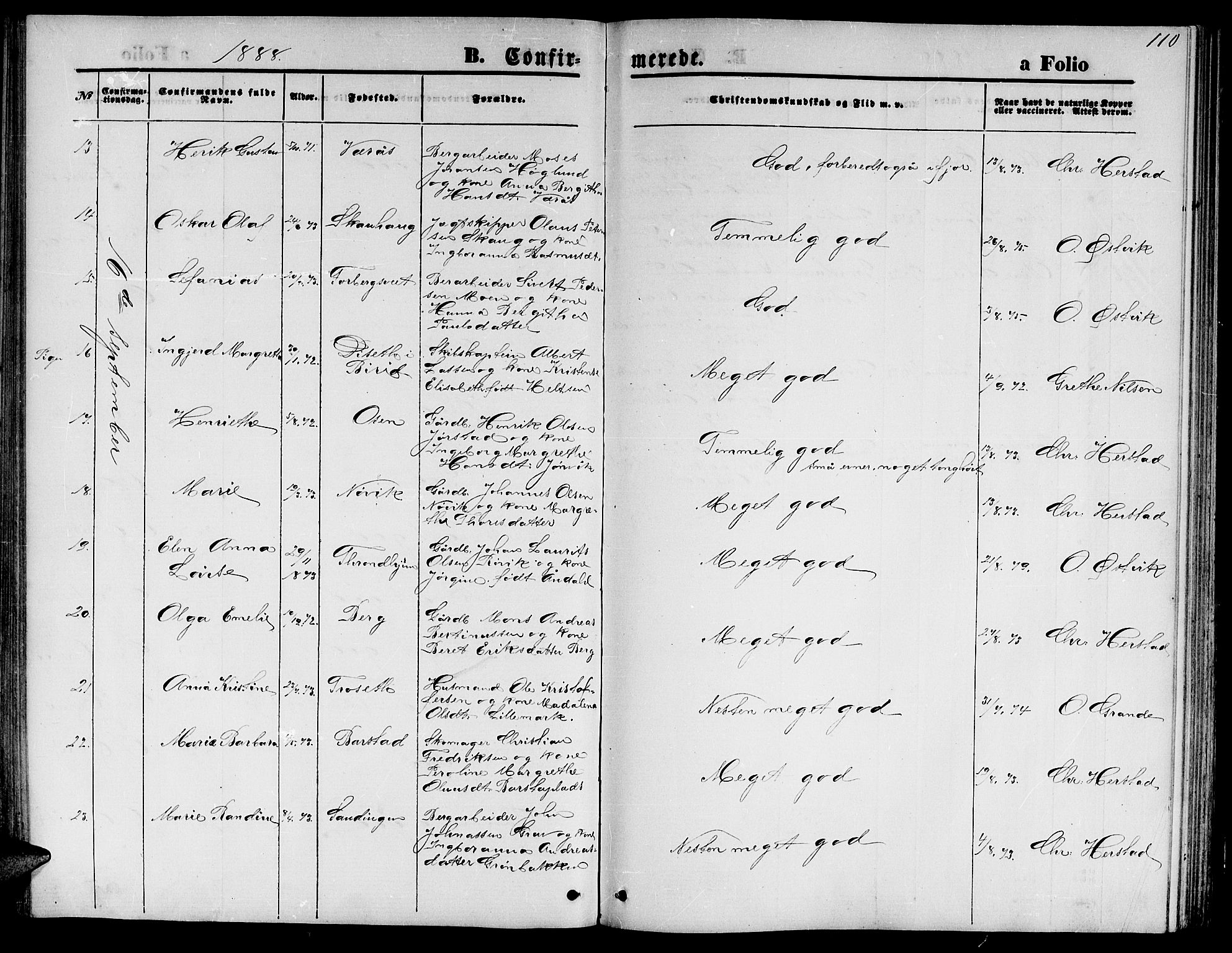 Ministerialprotokoller, klokkerbøker og fødselsregistre - Nord-Trøndelag, AV/SAT-A-1458/722/L0225: Parish register (copy) no. 722C01, 1871-1888, p. 111