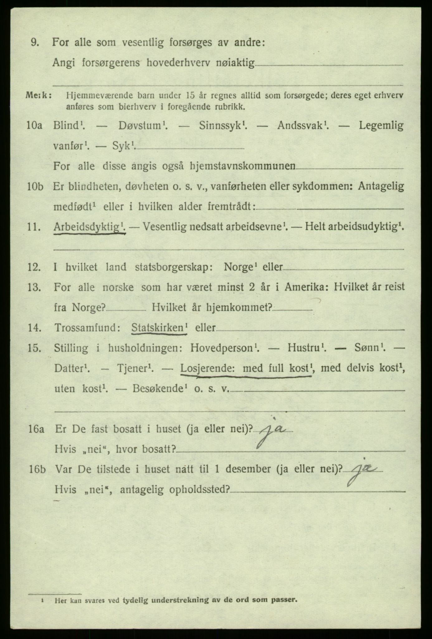 SAB, 1920 census for Manger, 1920, p. 4766