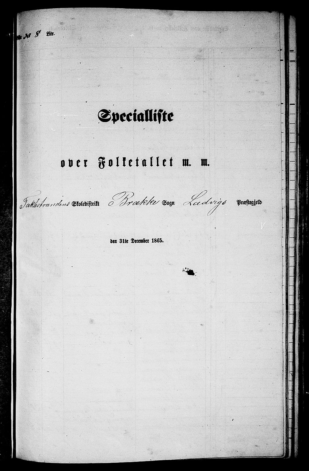 RA, 1865 census for Lavik, 1865, p. 107