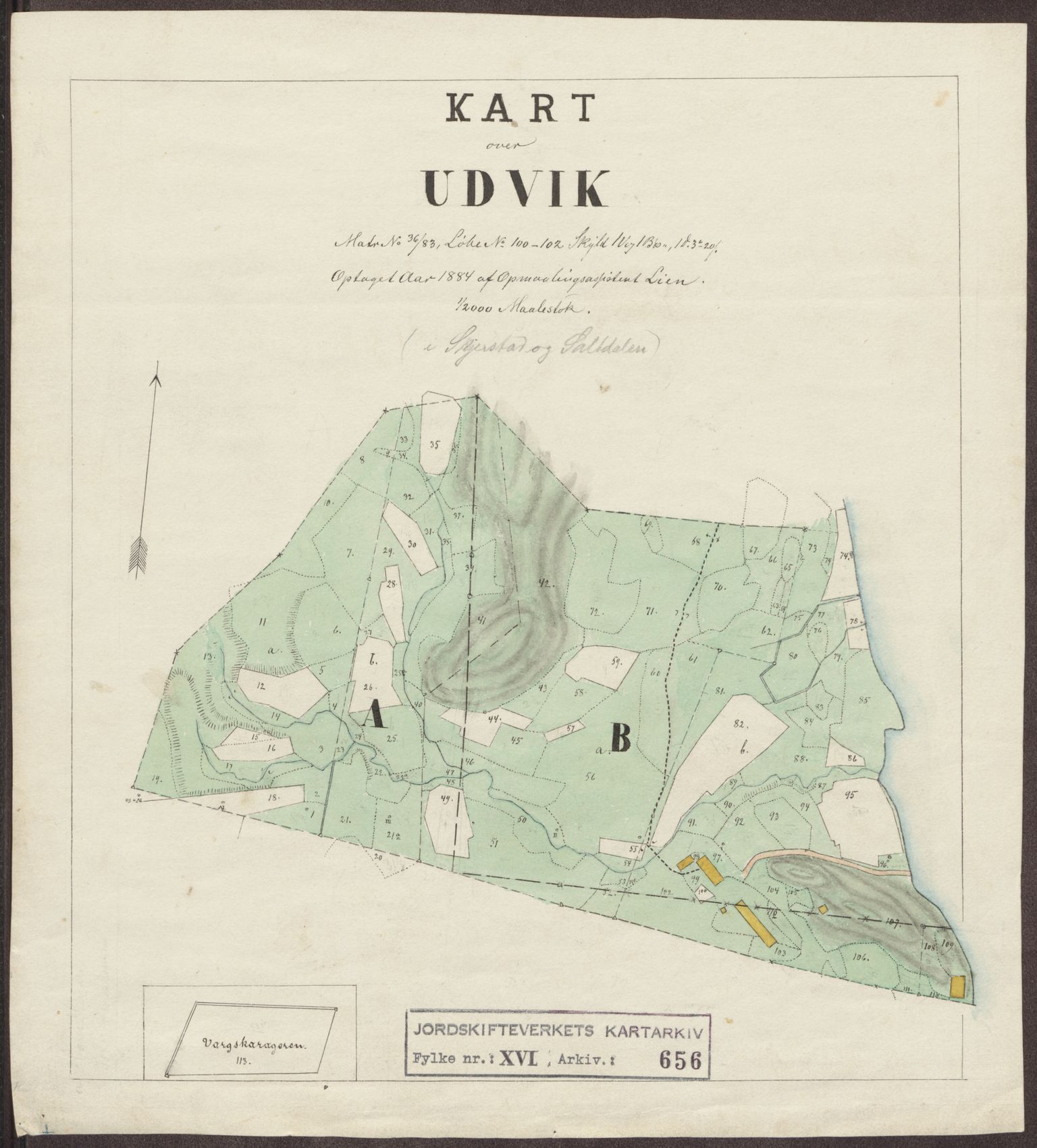 Jordskifteverkets kartarkiv, RA/S-3929/T, 1859-1988, p. 787