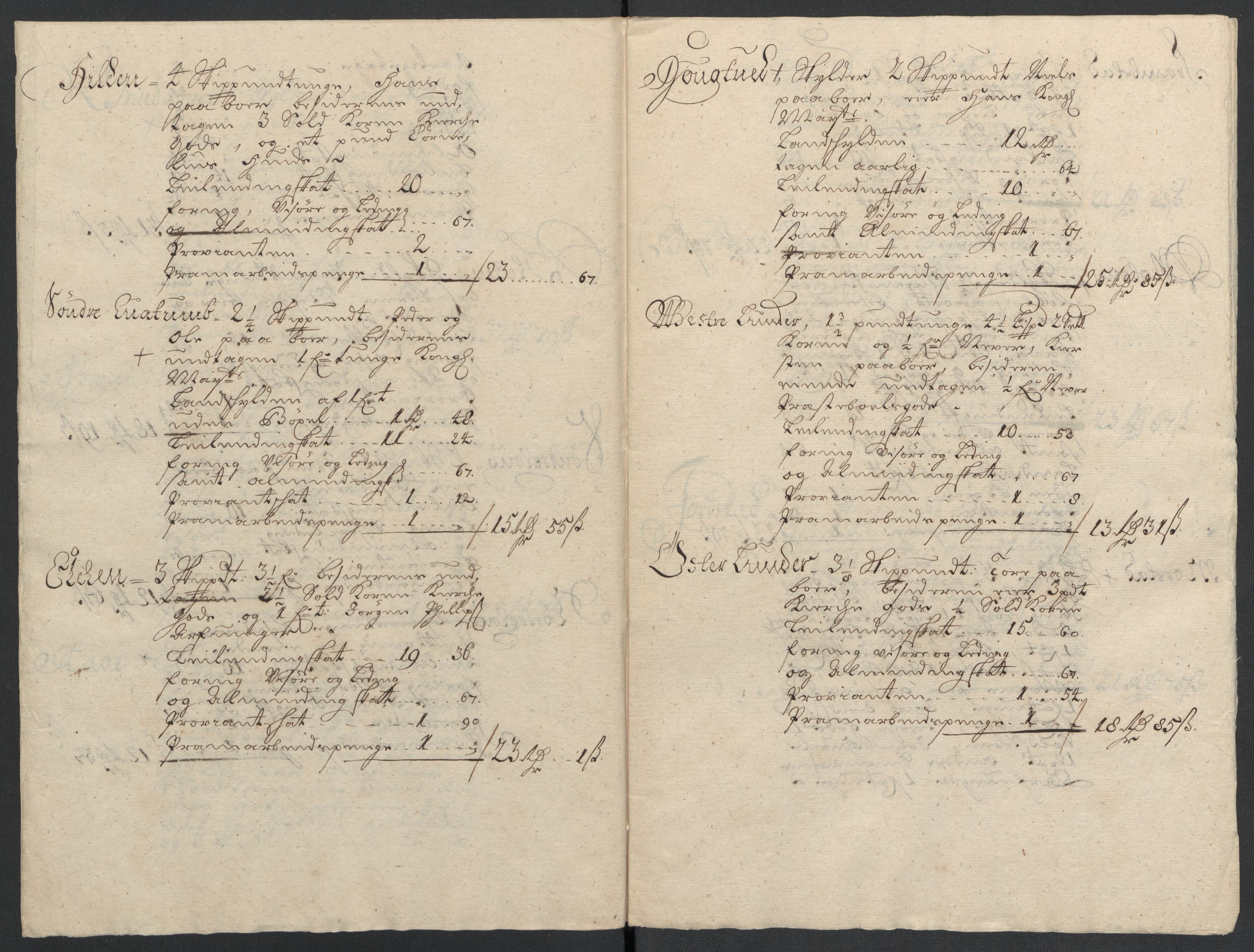 Rentekammeret inntil 1814, Reviderte regnskaper, Fogderegnskap, RA/EA-4092/R18/L1305: Fogderegnskap Hadeland, Toten og Valdres, 1707-1708, p. 277