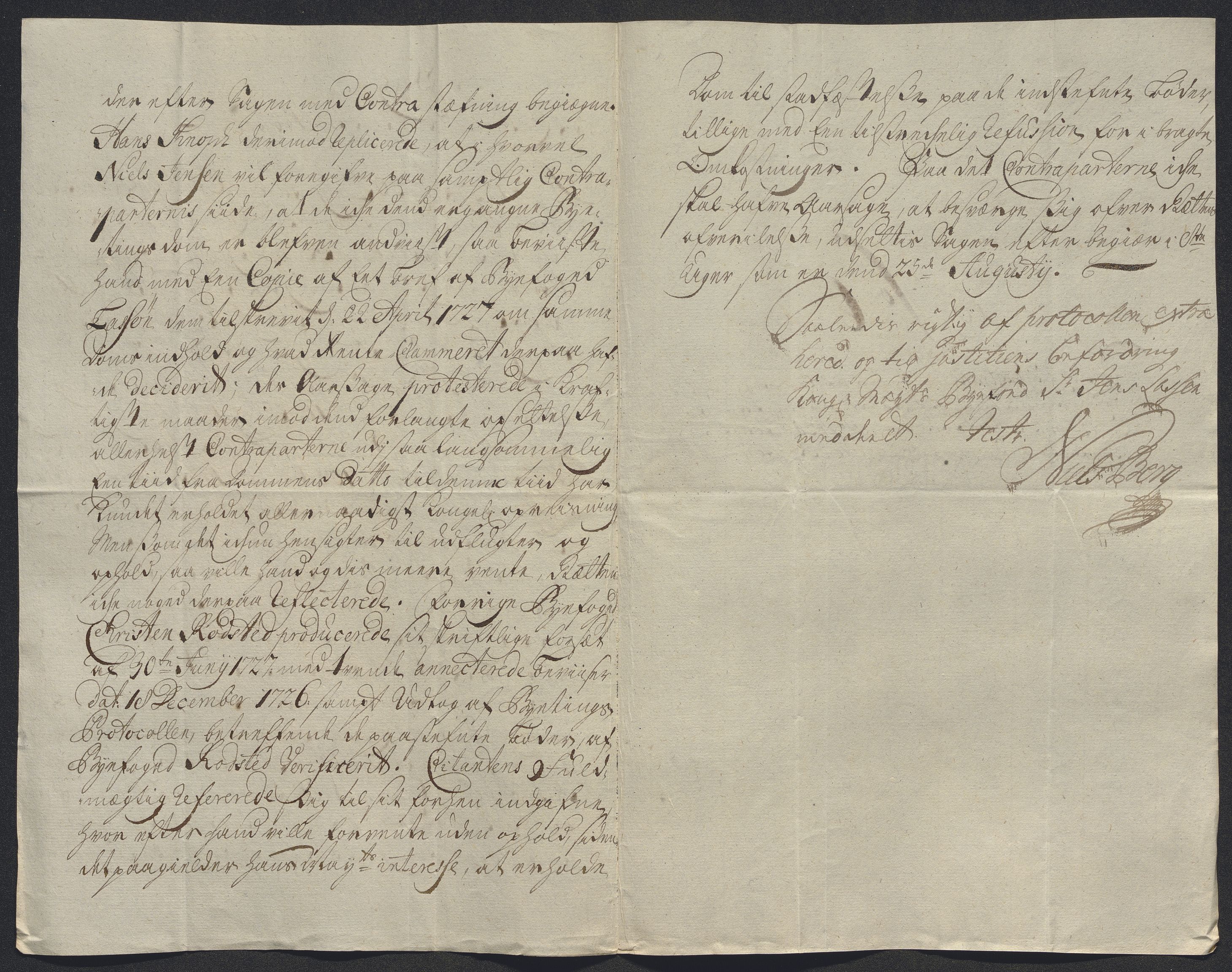 Rentekammeret inntil 1814, Reviderte regnskaper, Byregnskaper, AV/RA-EA-4066/R/Rm/L0286: [M19] Sikt og sakefall, 1719-1727, p. 525