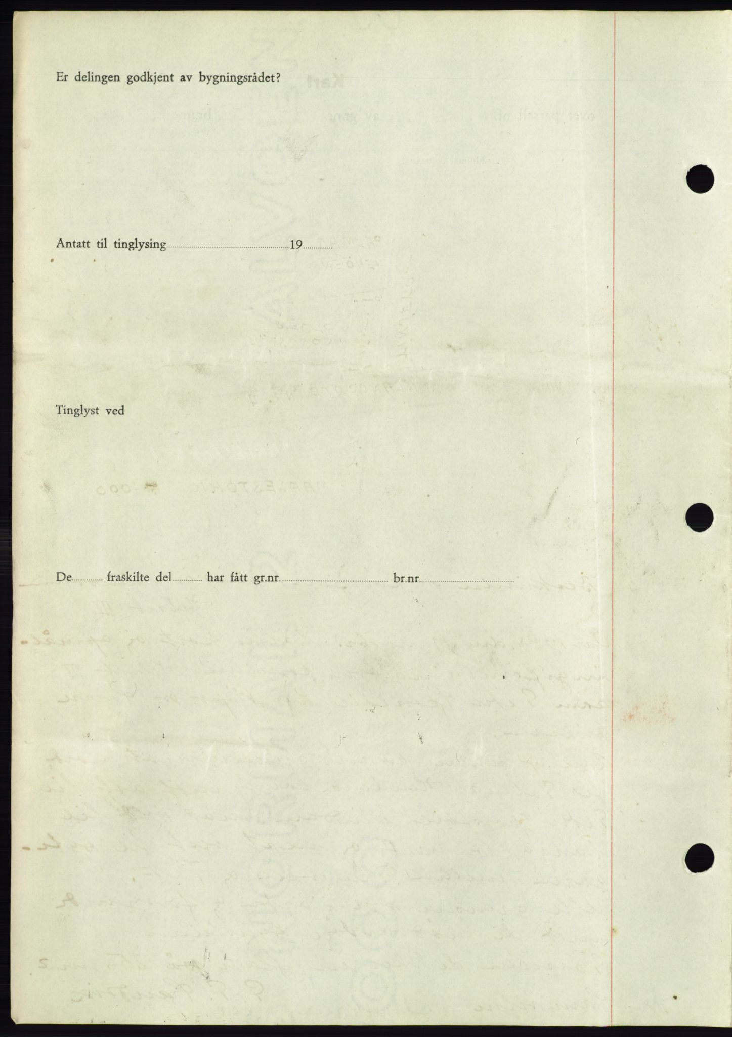 Søre Sunnmøre sorenskriveri, AV/SAT-A-4122/1/2/2C/L0075: Mortgage book no. 1A, 1943-1943, Diary no: : 1075/1943