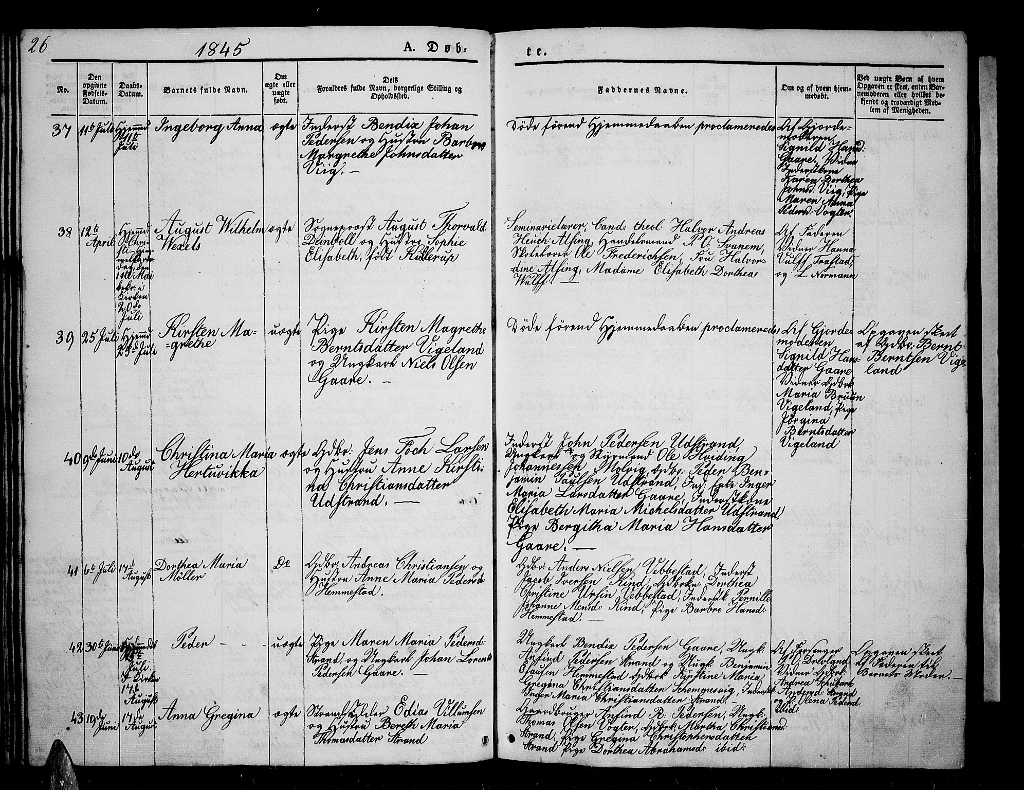 Kvæfjord sokneprestkontor, AV/SATØ-S-1323/G/Ga/Gab/L0002klokker: Parish register (copy) no. 2, 1841-1855, p. 26