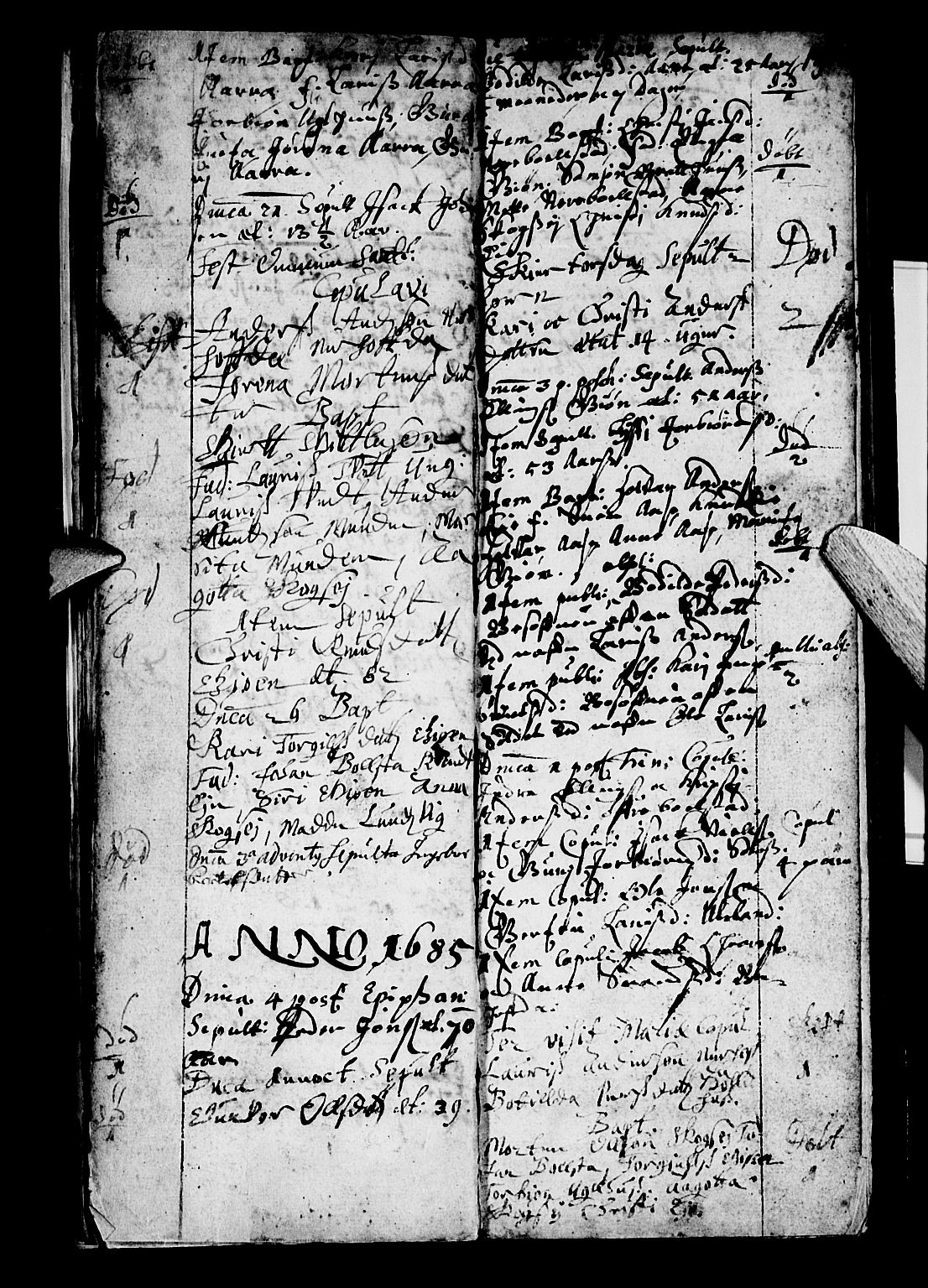 Os sokneprestembete, SAB/A-99929: Parish register (official) no. A 3, 1669-1760, p. 13