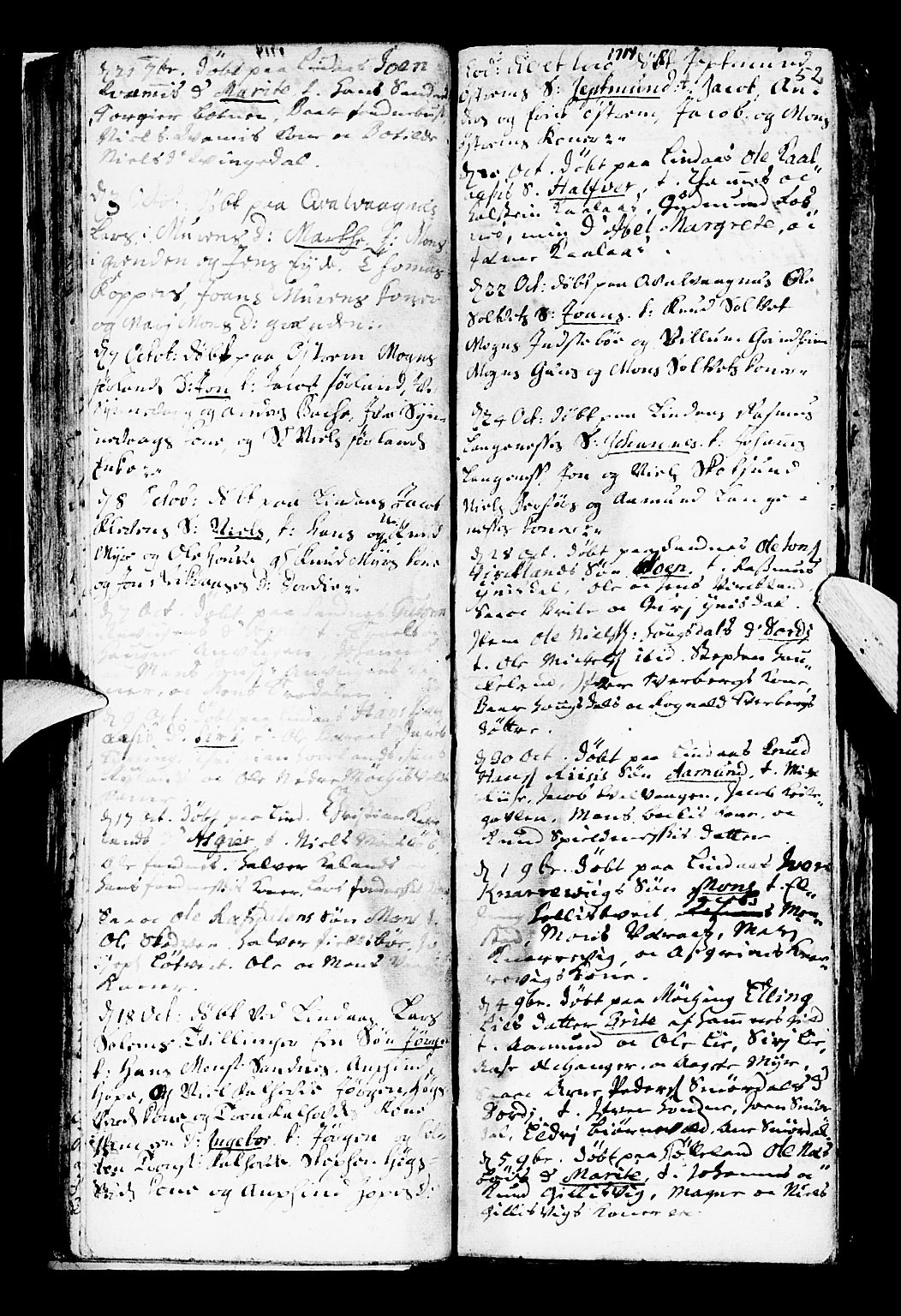 Lindås Sokneprestembete, SAB/A-76701/H/Haa: Parish register (official) no. A 1, 1699-1746, p. 52