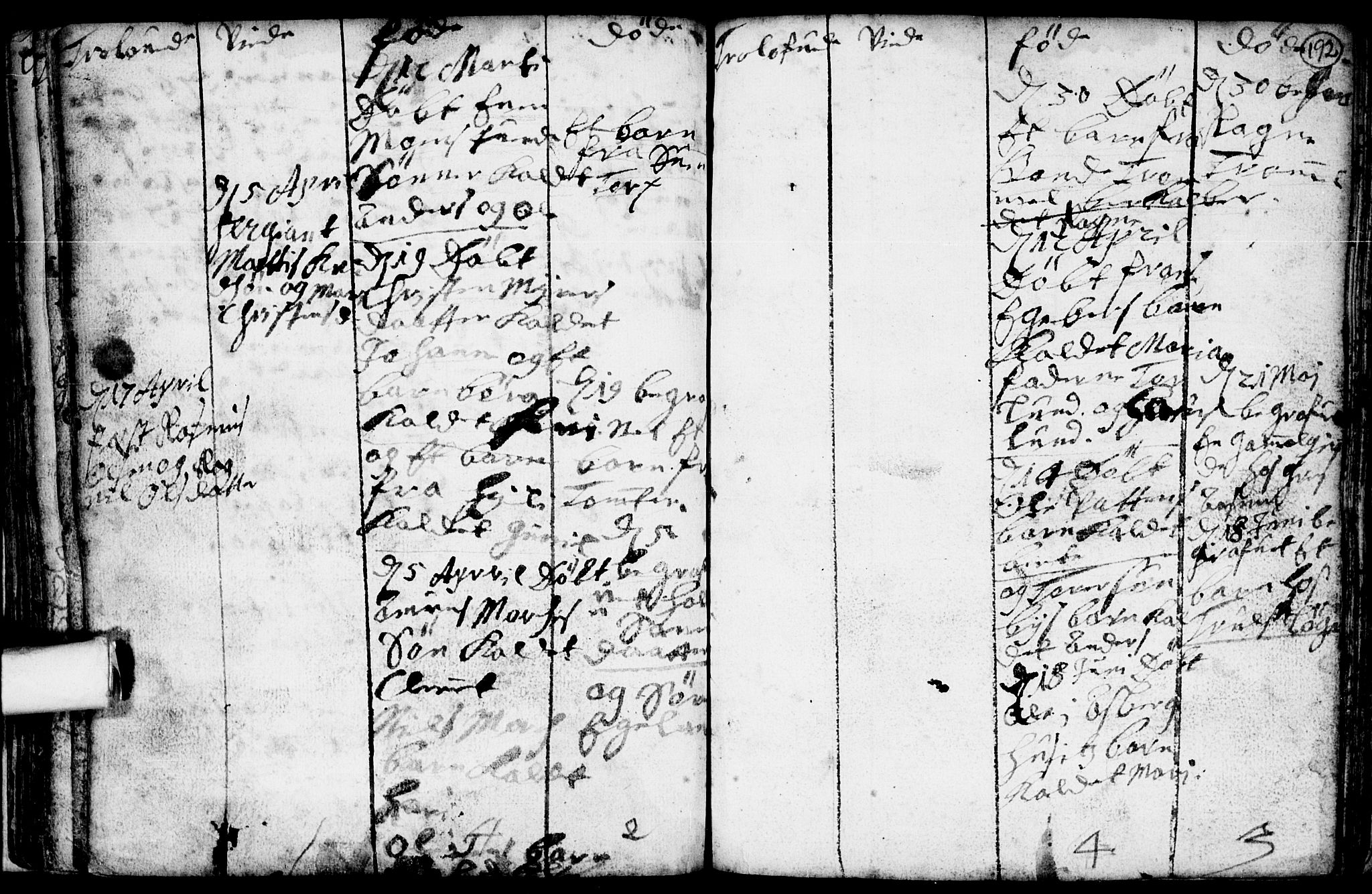 Spydeberg prestekontor Kirkebøker, AV/SAO-A-10924/F/Fa/L0001: Parish register (official) no. I 1, 1696-1738, p. 192