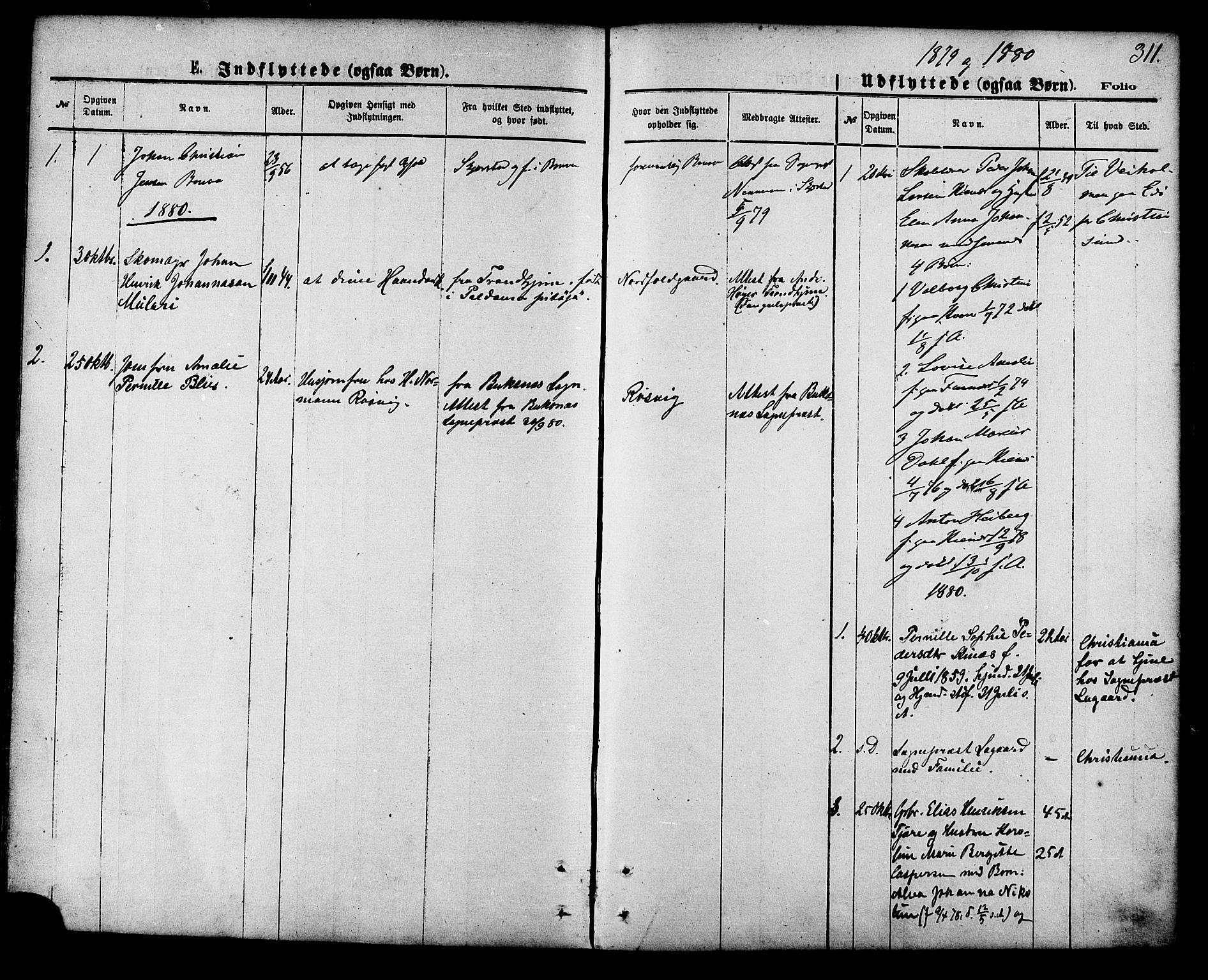 Ministerialprotokoller, klokkerbøker og fødselsregistre - Nordland, SAT/A-1459/853/L0771: Parish register (official) no. 853A10, 1870-1881, p. 311