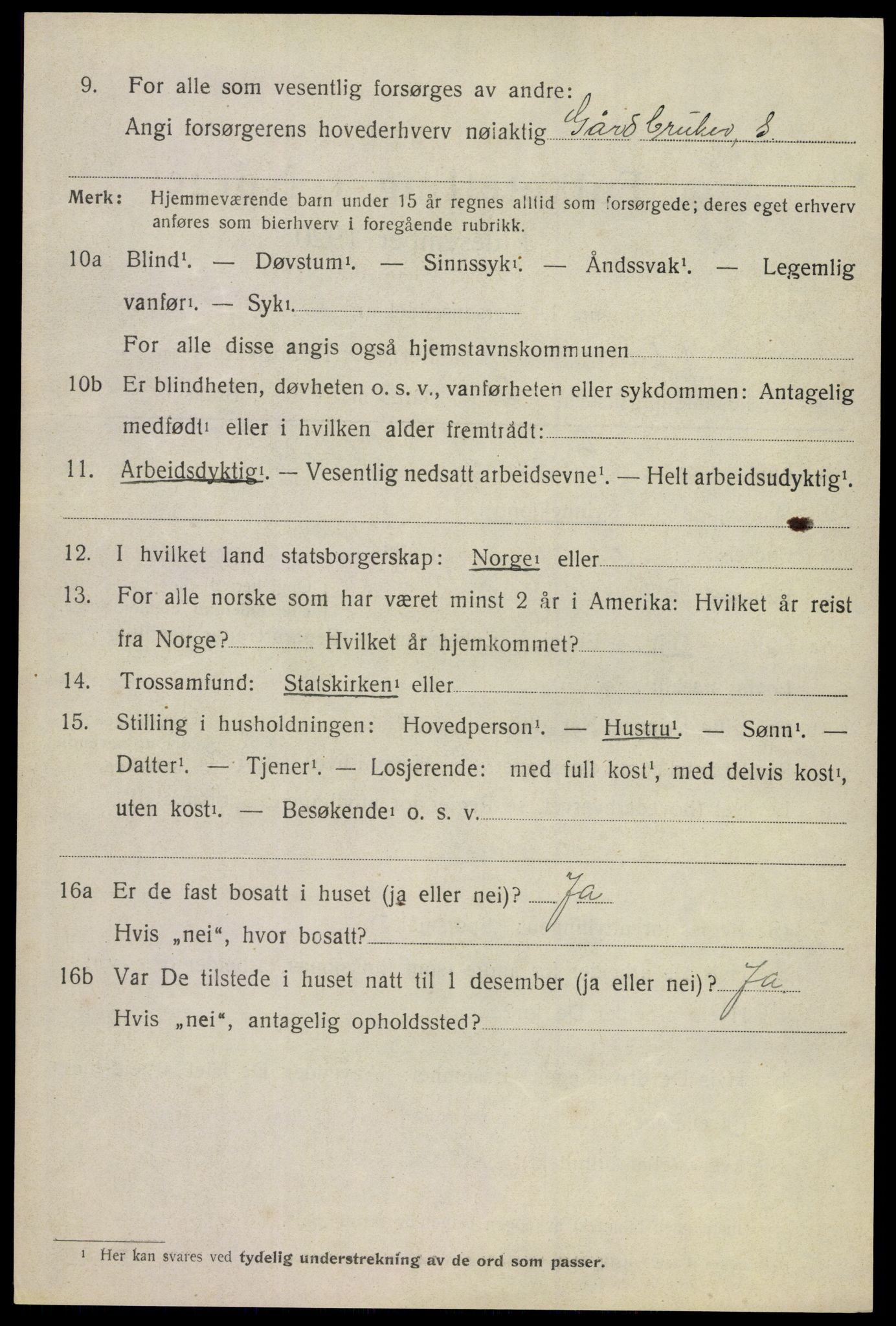 SAKO, 1920 census for Uvdal, 1920, p. 1310