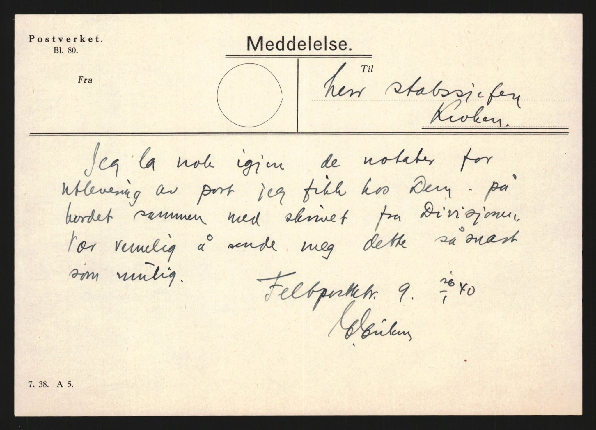 Forsvaret, Forsvarets krigshistoriske avdeling, AV/RA-RAFA-2017/Y/Yb/L0130: II-C-11-600  -  6. Divisjon / 6. Distriktskommando, 1940, p. 480