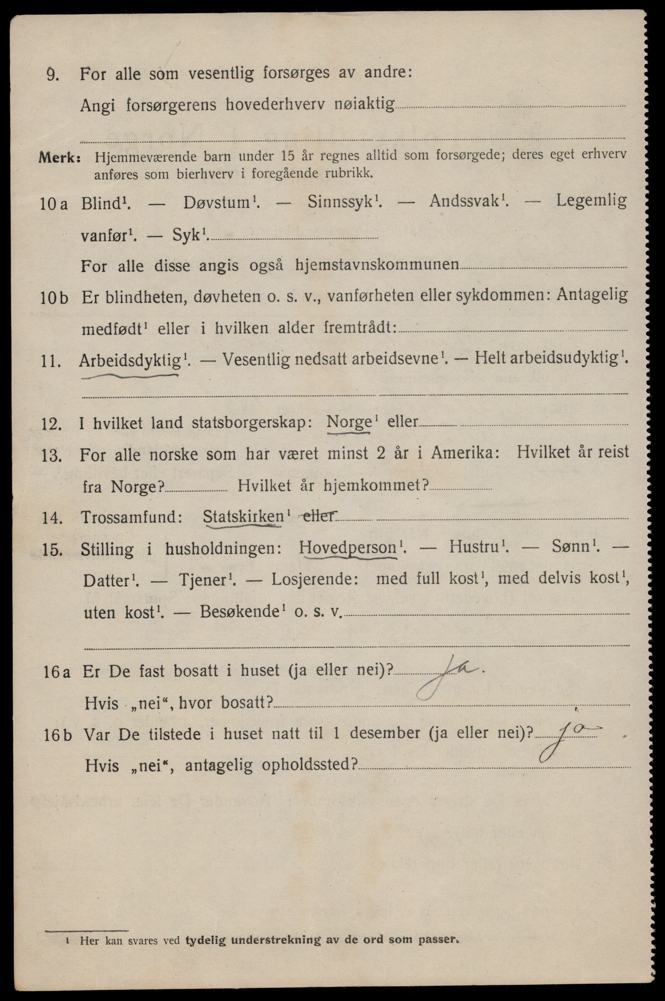 SAST, 1920 census for Skudeneshavn, 1920, p. 1123