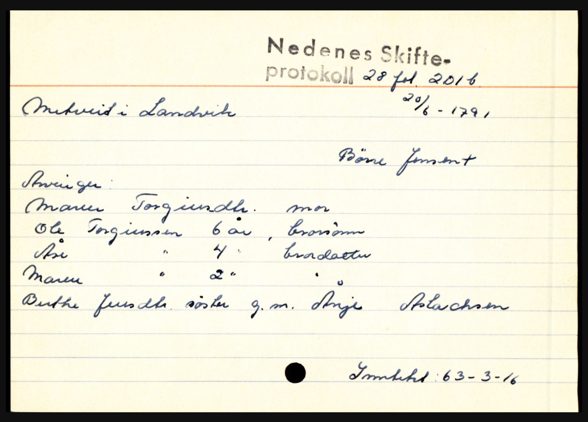 Nedenes sorenskriveri før 1824, AV/SAK-1221-0007/H, p. 19761