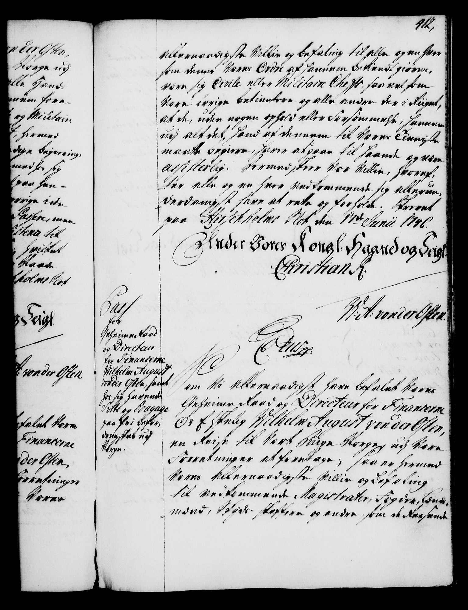 Rentekammeret, Kammerkanselliet, RA/EA-3111/G/Gg/Gga/L0005: Norsk ekspedisjonsprotokoll med register (merket RK 53.5), 1741-1749, p. 412