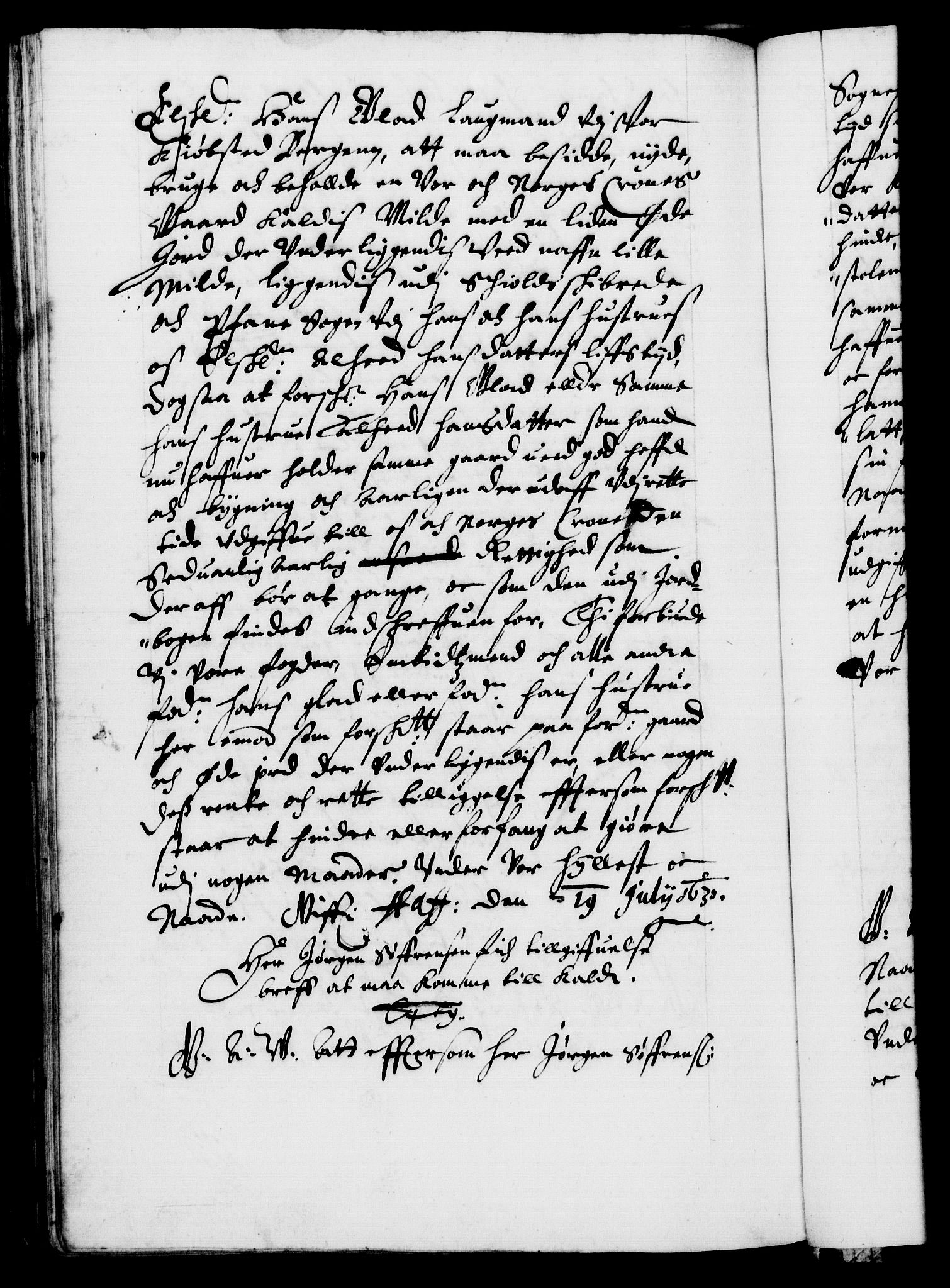 Danske Kanselli 1572-1799, AV/RA-EA-3023/F/Fc/Fca/Fcaa/L0004: Norske registre (mikrofilm), 1617-1630, p. 542b