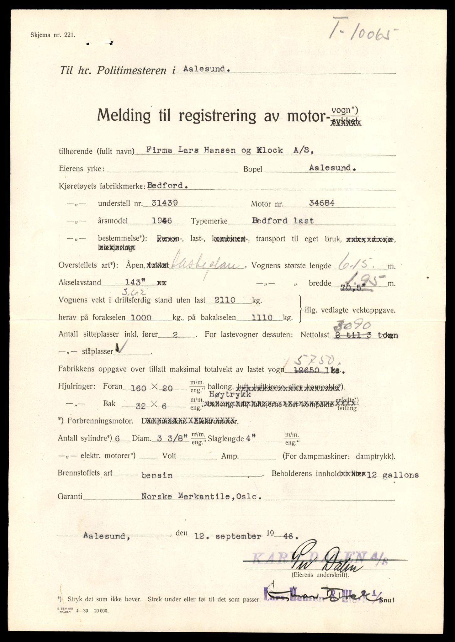 Møre og Romsdal vegkontor - Ålesund trafikkstasjon, AV/SAT-A-4099/F/Fe/L0032: Registreringskort for kjøretøy T 11997 - T 12149, 1927-1998, p. 777