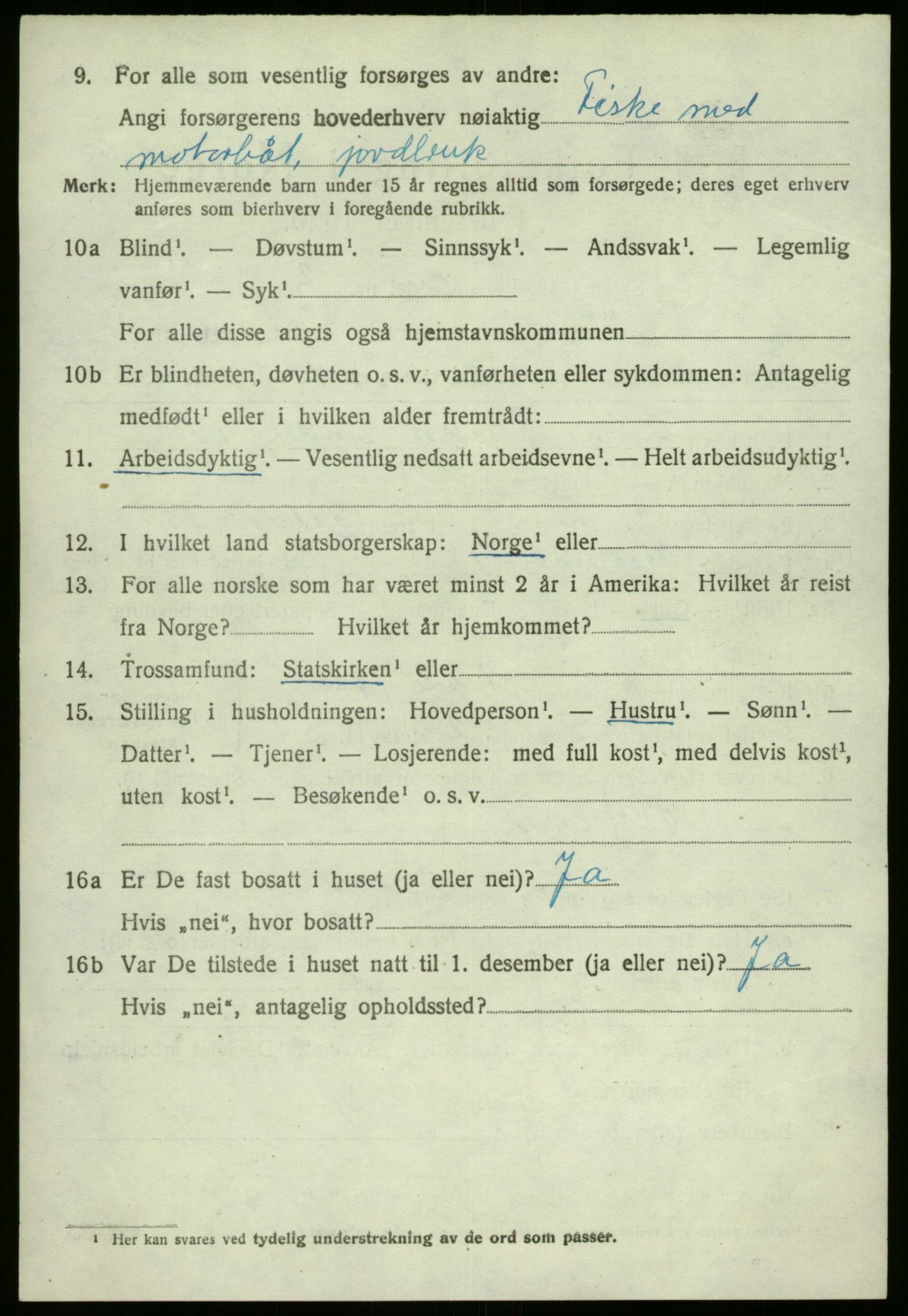 SAB, 1920 census for Kinn, 1920, p. 6062