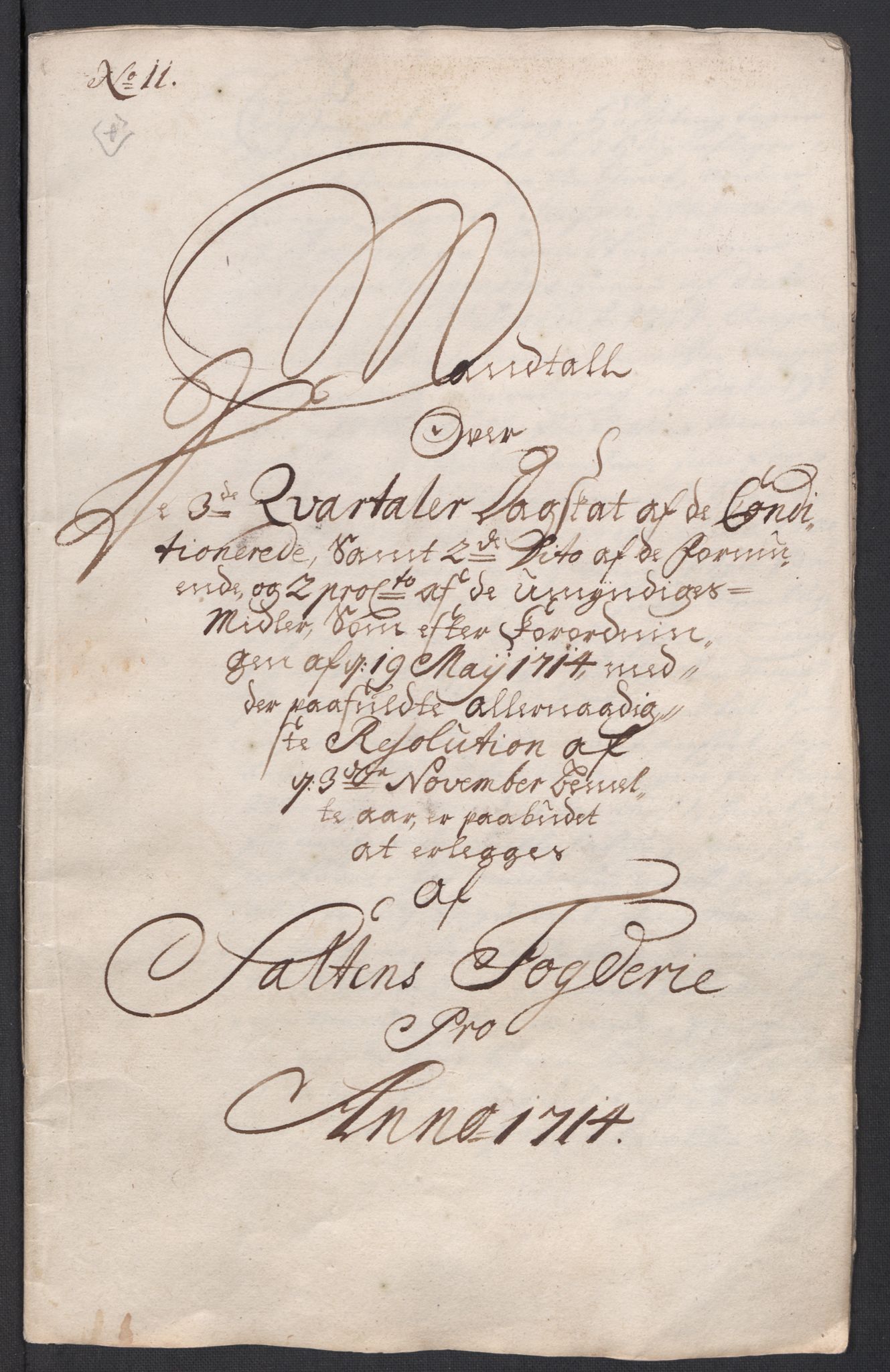 Rentekammeret inntil 1814, Reviderte regnskaper, Fogderegnskap, AV/RA-EA-4092/R66/L4585: Fogderegnskap Salten, 1715, p. 138