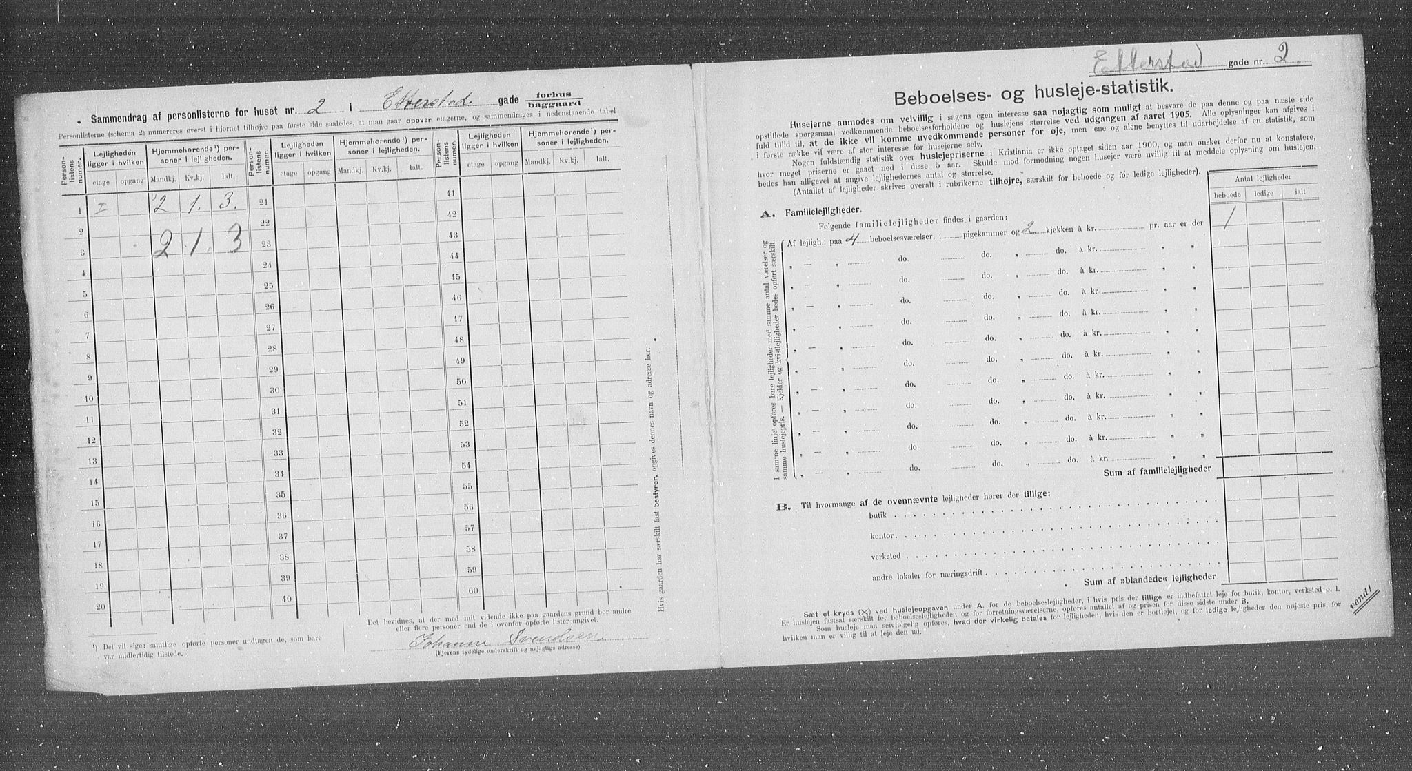 OBA, Municipal Census 1905 for Kristiania, 1905, p. 11563