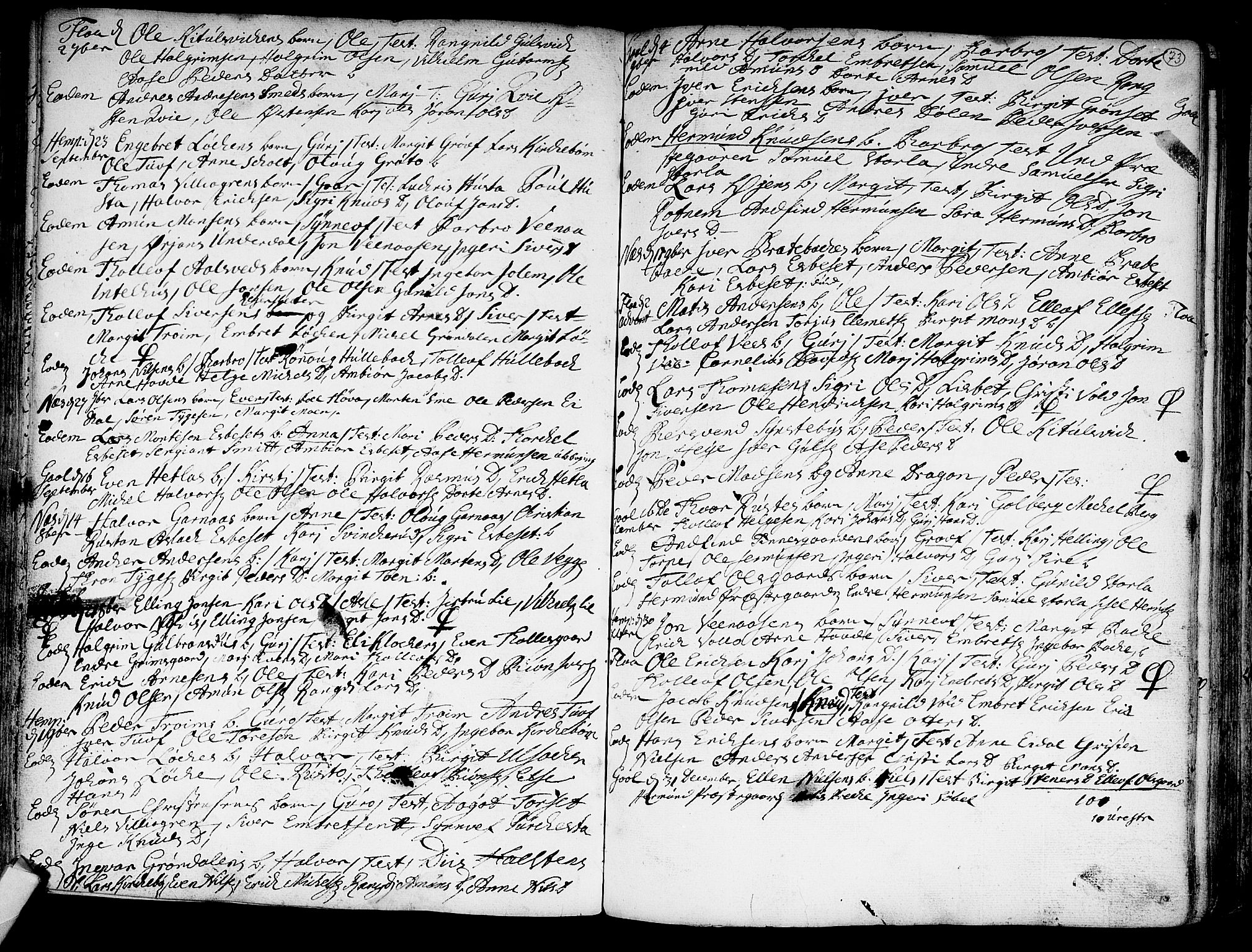 Nes kirkebøker, AV/SAKO-A-236/F/Fa/L0002: Parish register (official) no. 2, 1707-1759, p. 73