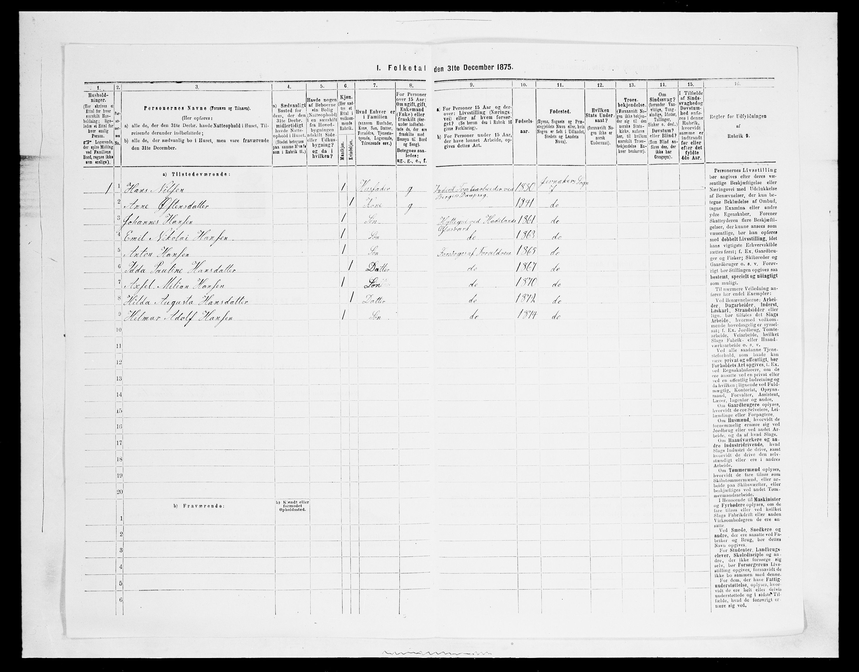 SAH, 1875 census for 0532P Jevnaker, 1875, p. 1692