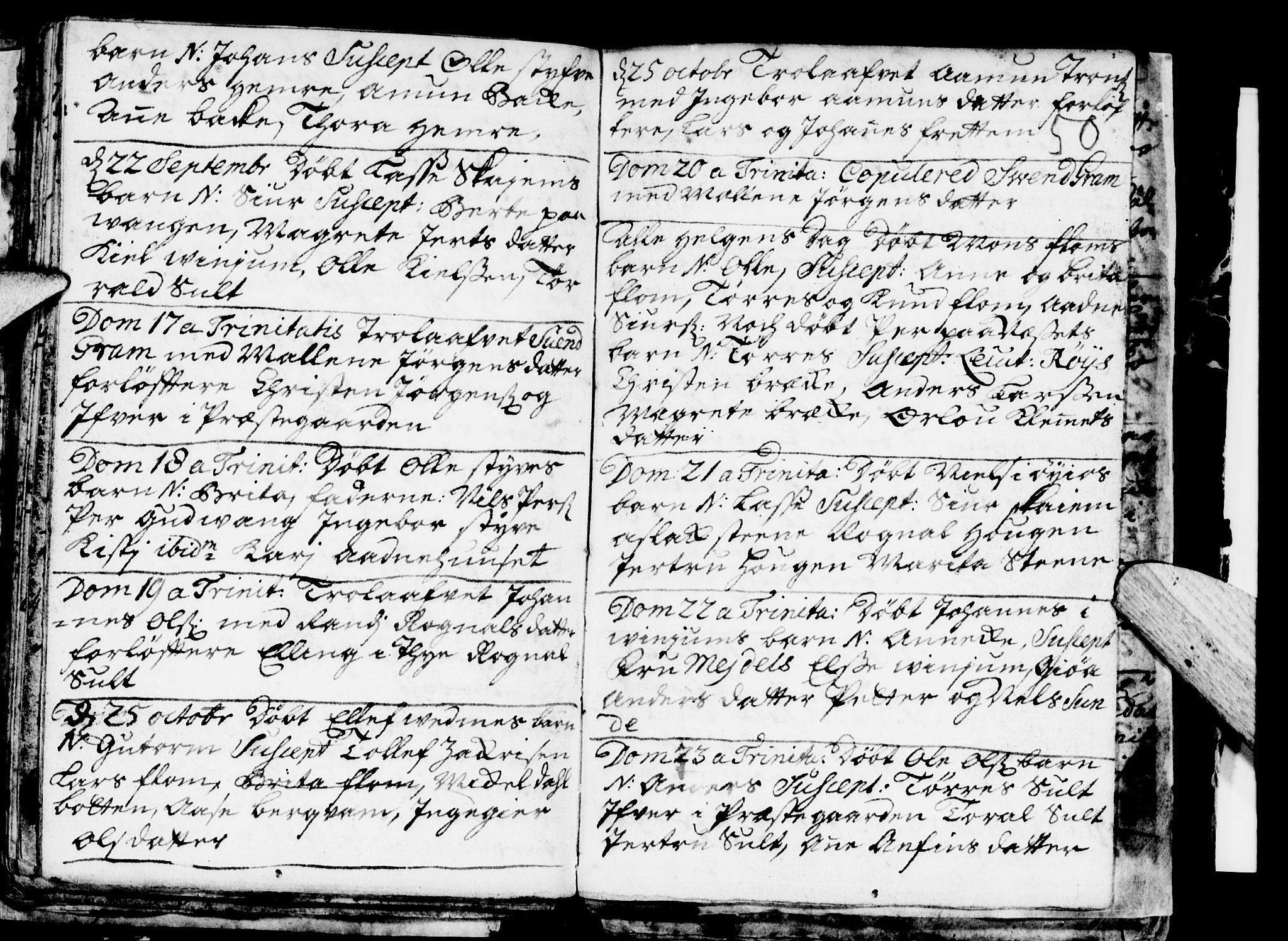 Aurland sokneprestembete, SAB/A-99937/H/Ha/Haa/L0001: Parish register (official) no. A 1, 1716-1734, p. 50