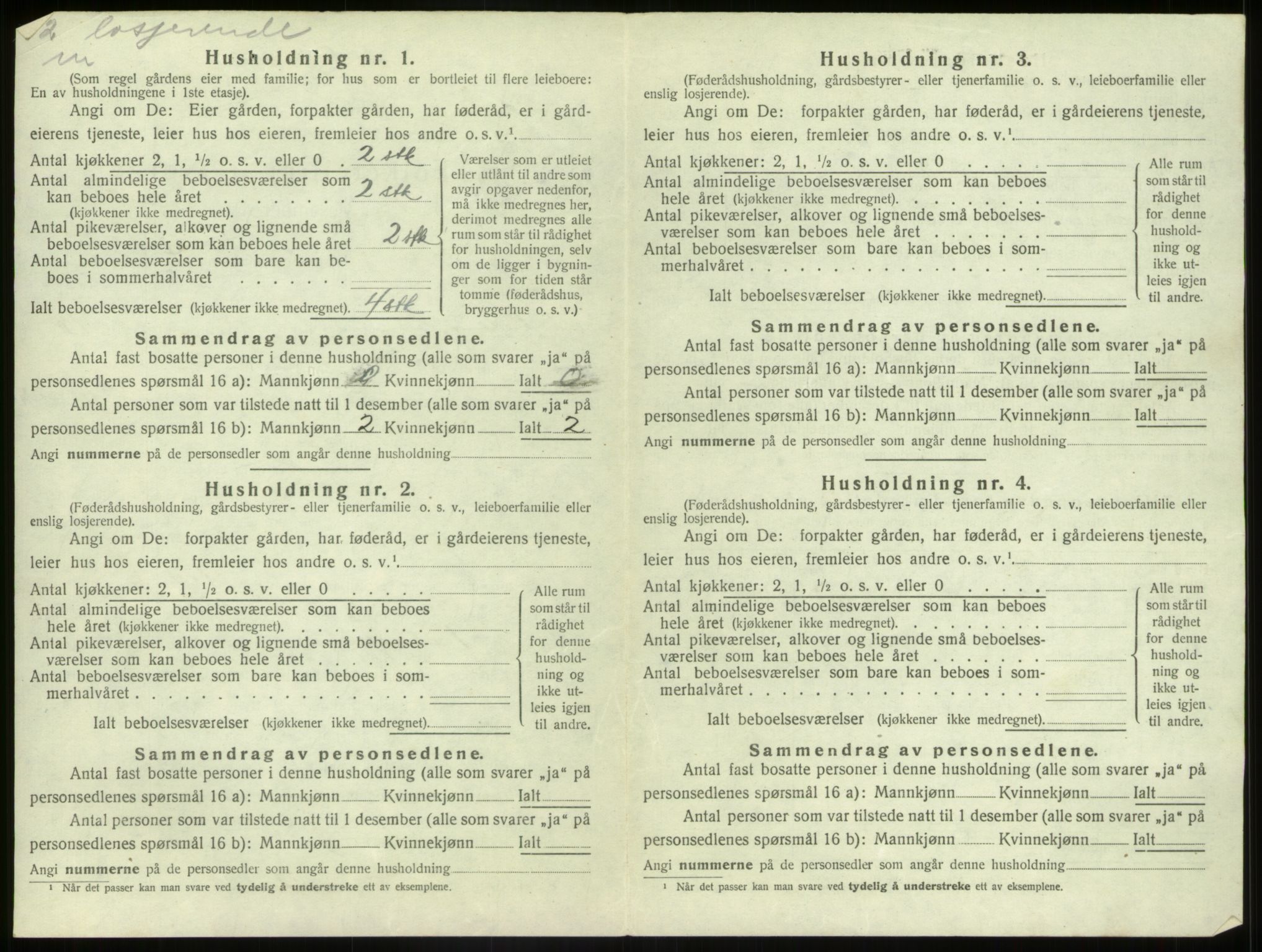 SAB, 1920 census for Bremanger, 1920, p. 850