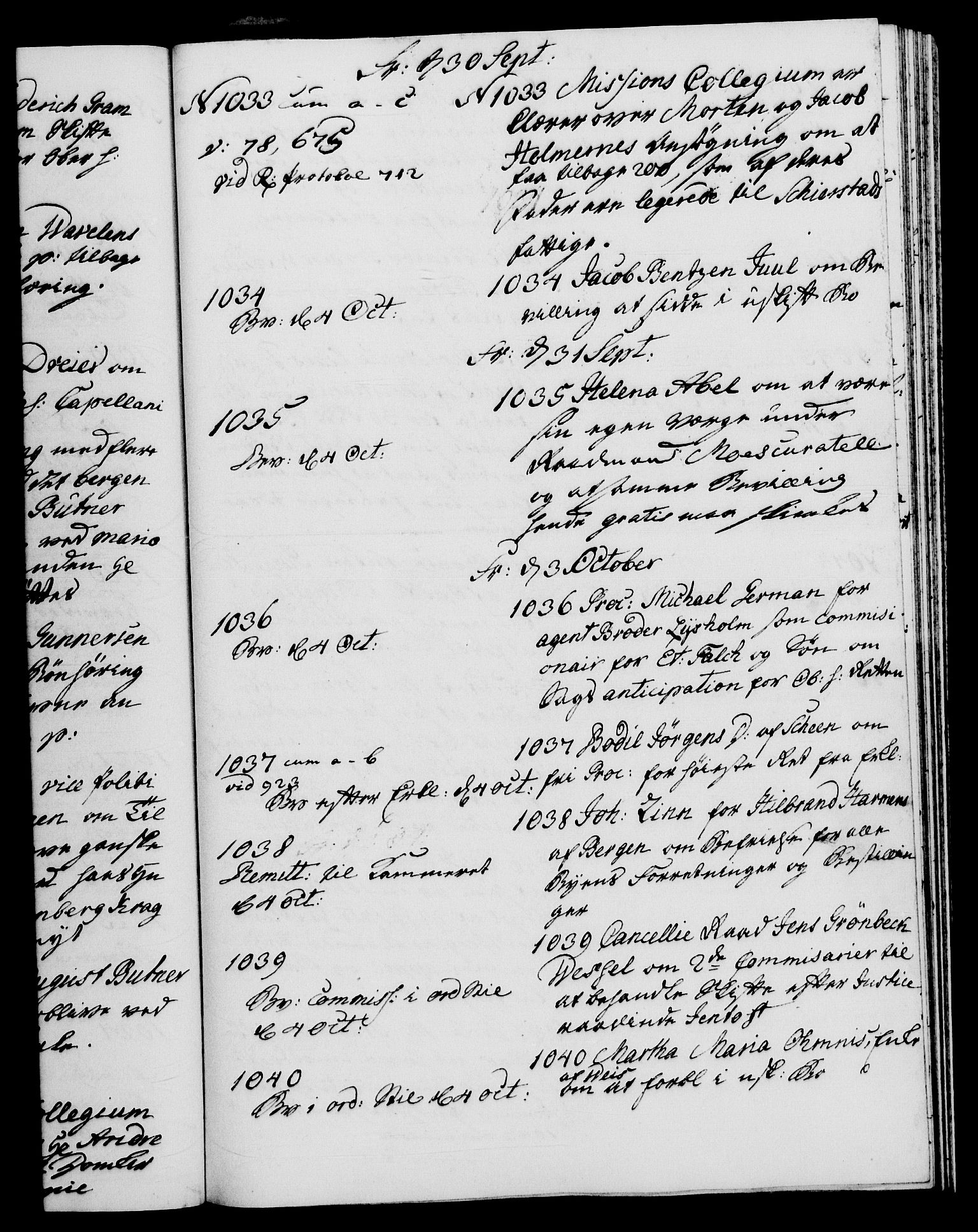 Danske Kanselli 1572-1799, AV/RA-EA-3023/I/Ia/L0001: 3. departements journal, 1771