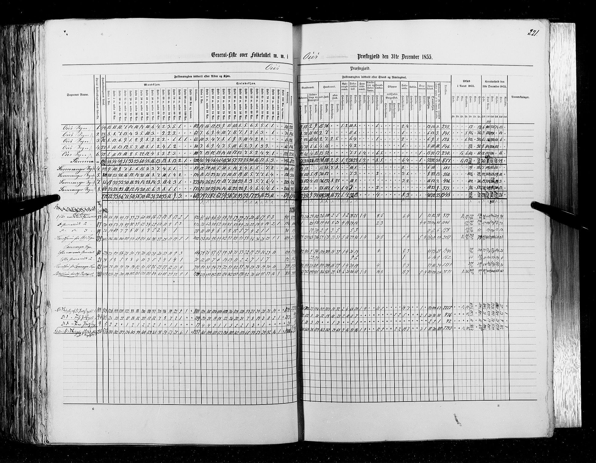 RA, Census 1855, vol. 4: Stavanger amt og Søndre Bergenhus amt, 1855, p. 221