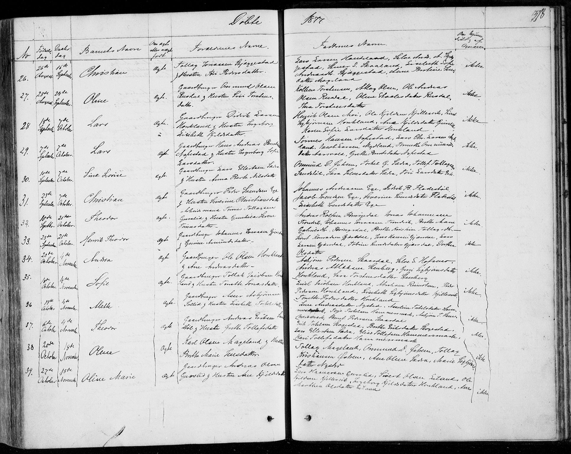 Lund sokneprestkontor, AV/SAST-A-101809/S06/L0009: Parish register (official) no. A 8, 1853-1877, p. 378