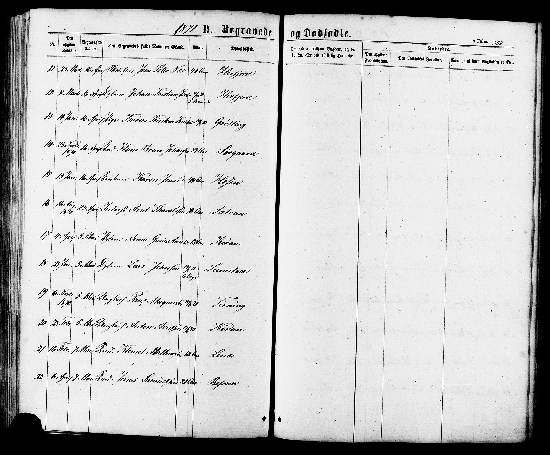 Ministerialprotokoller, klokkerbøker og fødselsregistre - Sør-Trøndelag, SAT/A-1456/657/L0706: Parish register (official) no. 657A07, 1867-1878, p. 350