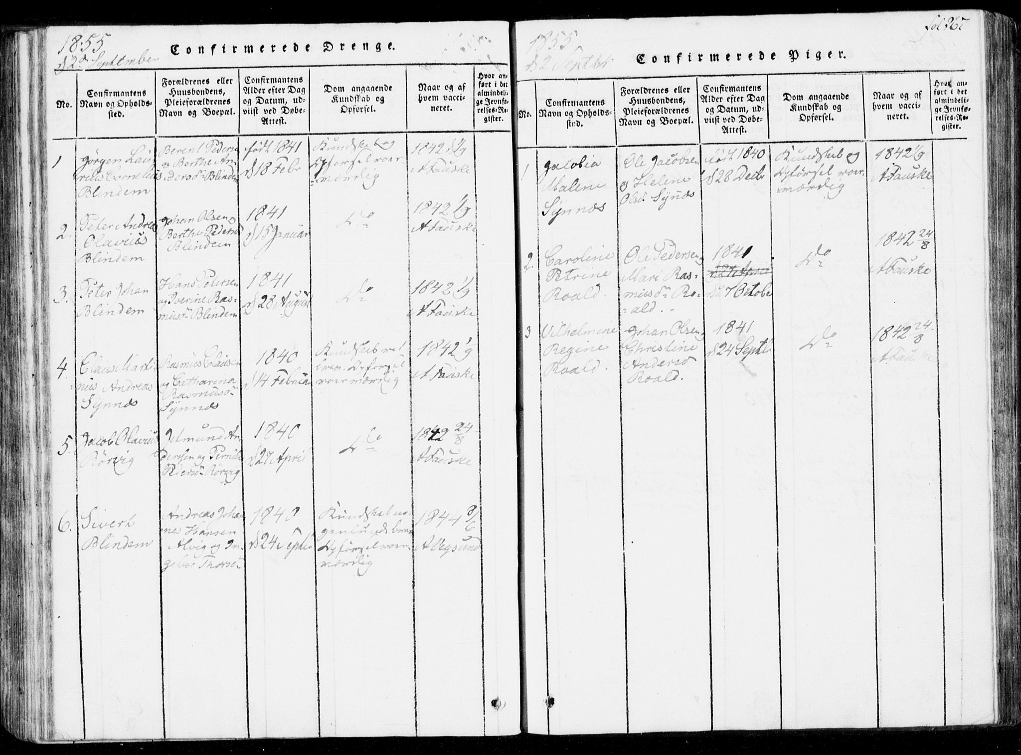 Ministerialprotokoller, klokkerbøker og fødselsregistre - Møre og Romsdal, SAT/A-1454/537/L0517: Parish register (official) no. 537A01, 1818-1862, p. 267