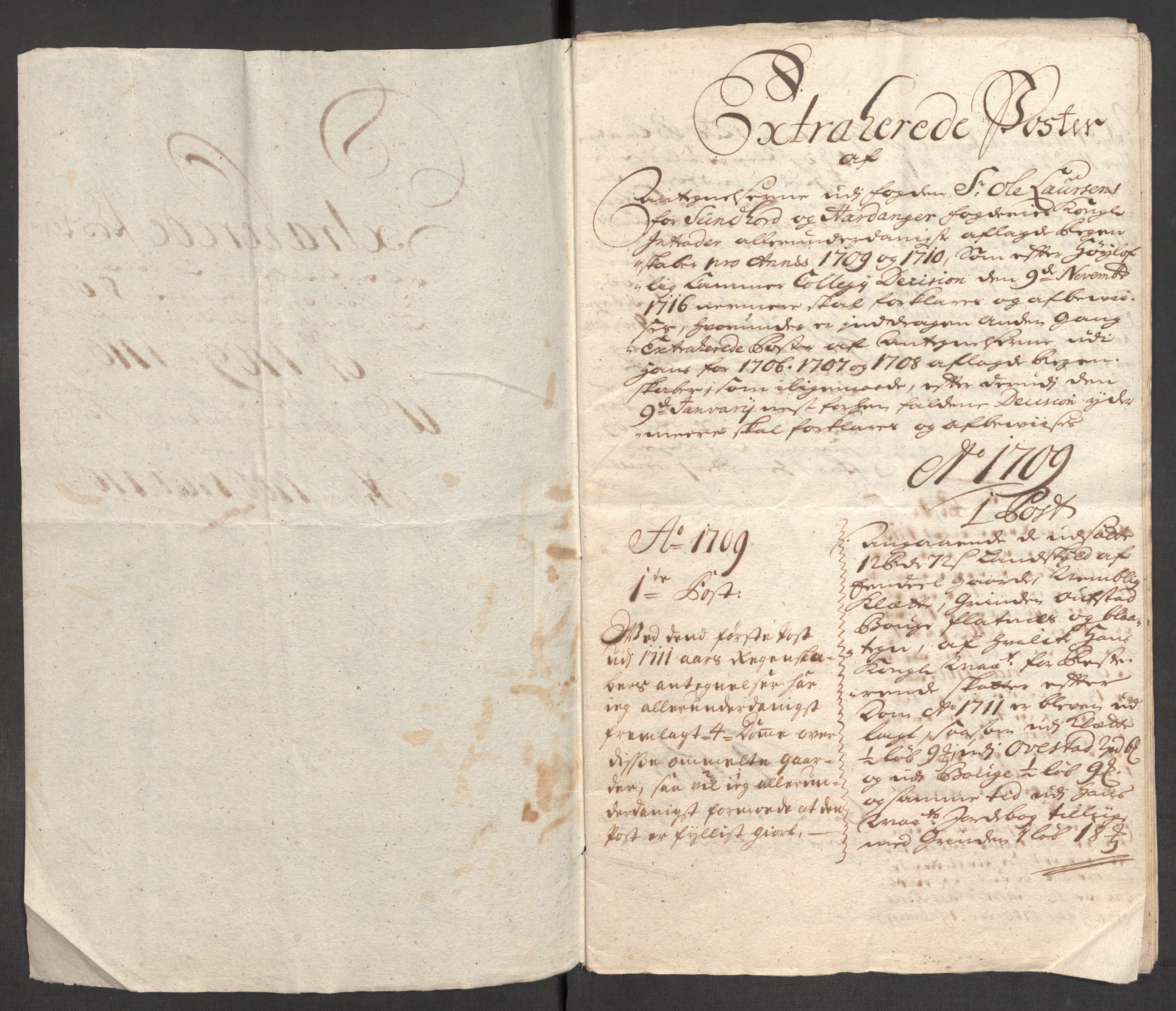 Rentekammeret inntil 1814, Reviderte regnskaper, Fogderegnskap, AV/RA-EA-4092/R48/L2986: Fogderegnskap Sunnhordland og Hardanger, 1709-1710, p. 716