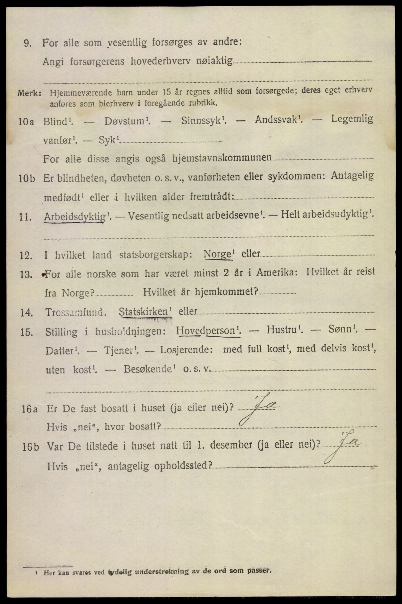 SAKO, 1920 census for Hovin, 1920, p. 466