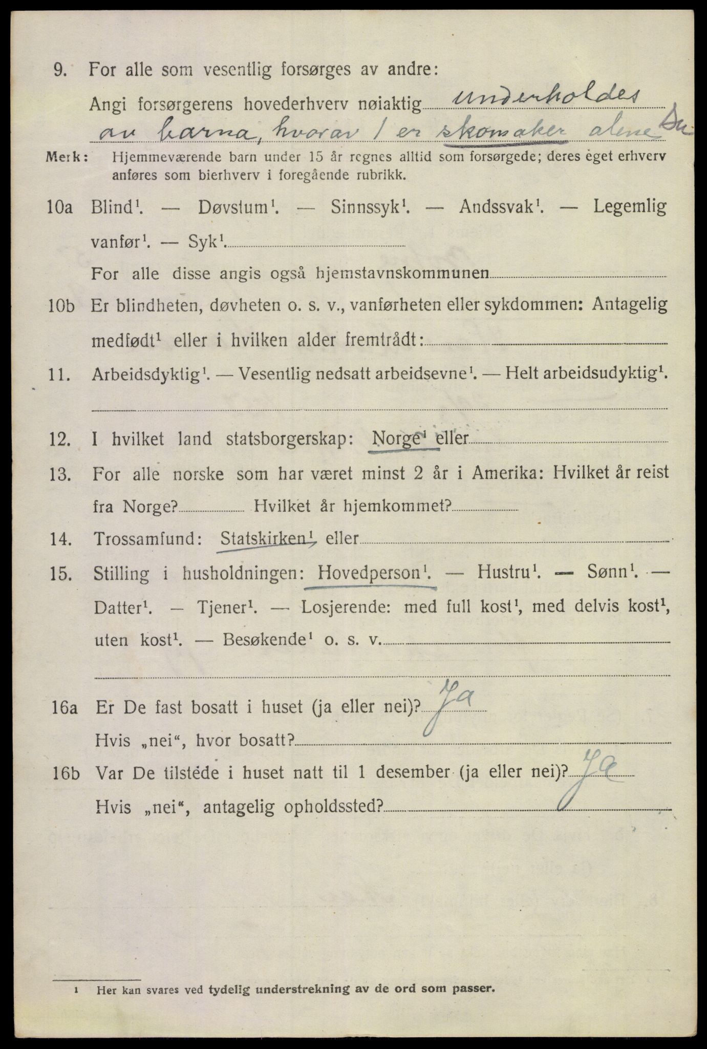 SAKO, 1920 census for Botne, 1920, p. 4234