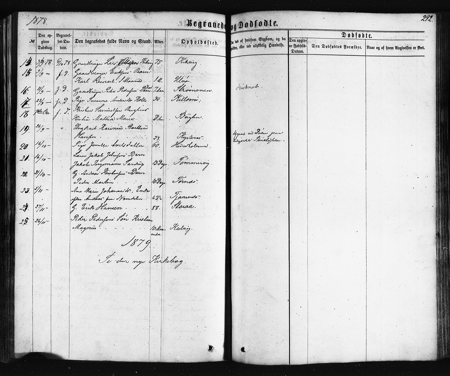 Ministerialprotokoller, klokkerbøker og fødselsregistre - Nordland, AV/SAT-A-1459/861/L0867: Parish register (official) no. 861A02, 1864-1878, p. 292