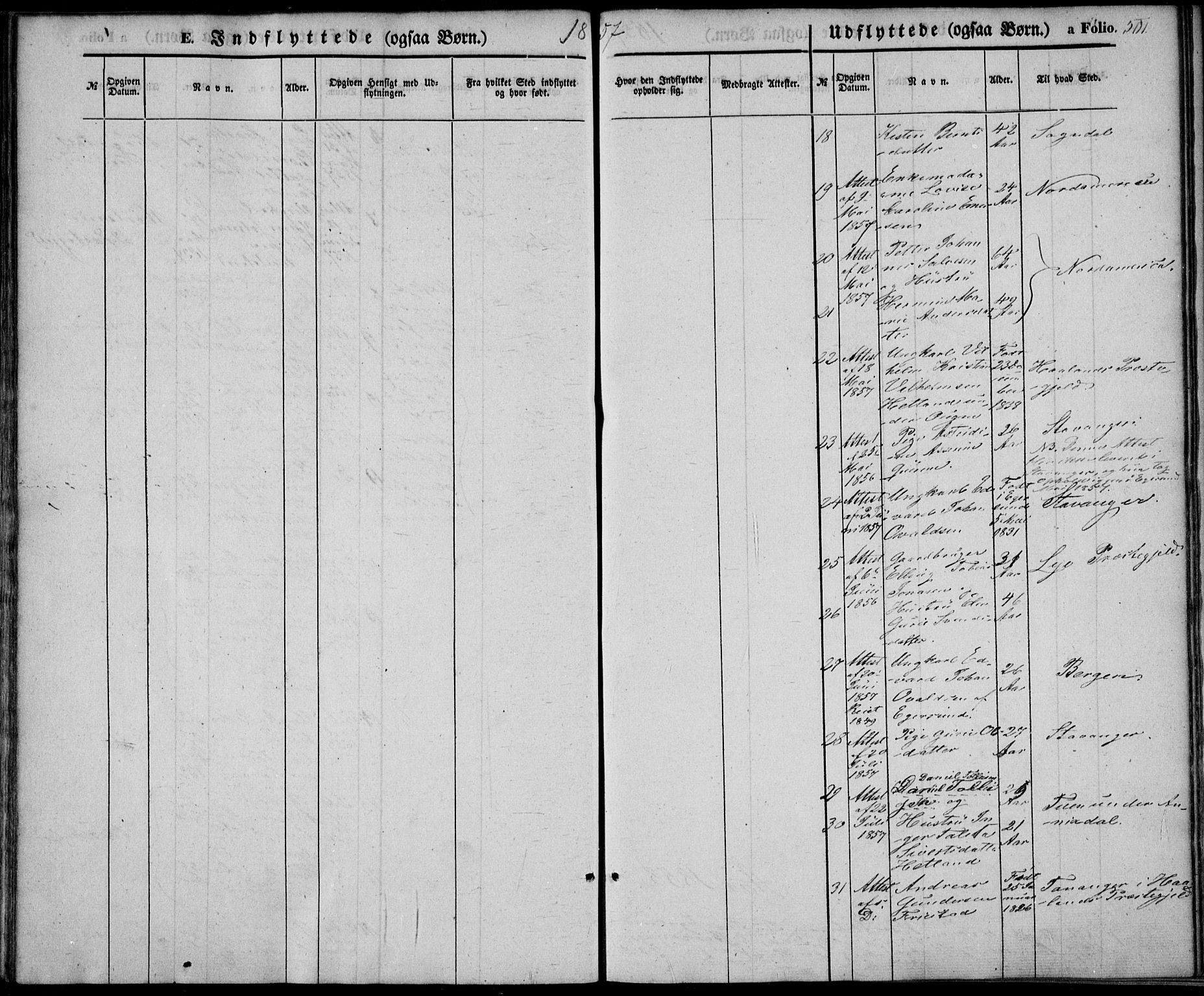 Eigersund sokneprestkontor, SAST/A-101807/S08/L0013: Parish register (official) no. A 12.2, 1850-1865, p. 501