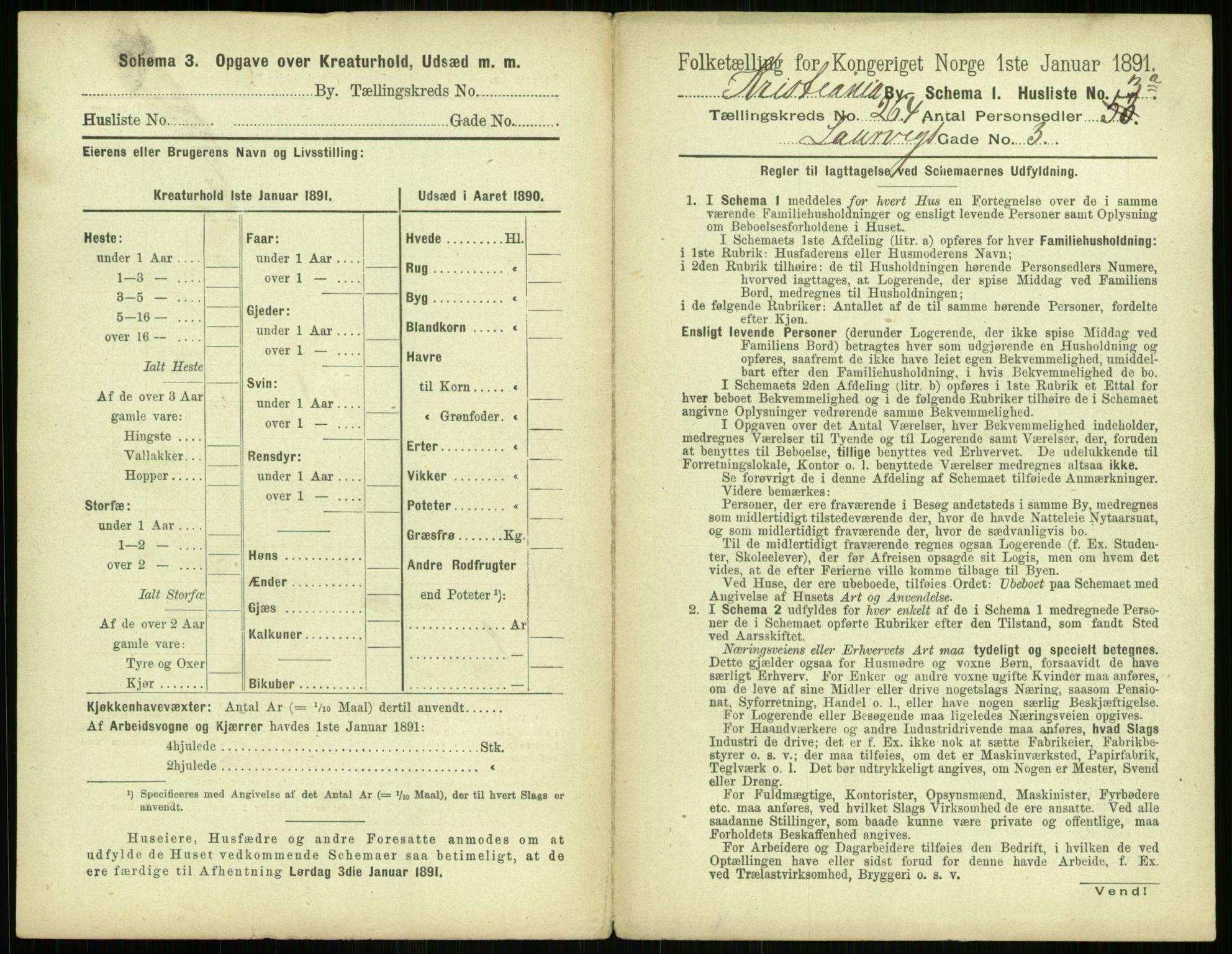 RA, 1891 census for 0301 Kristiania, 1891, p. 160281