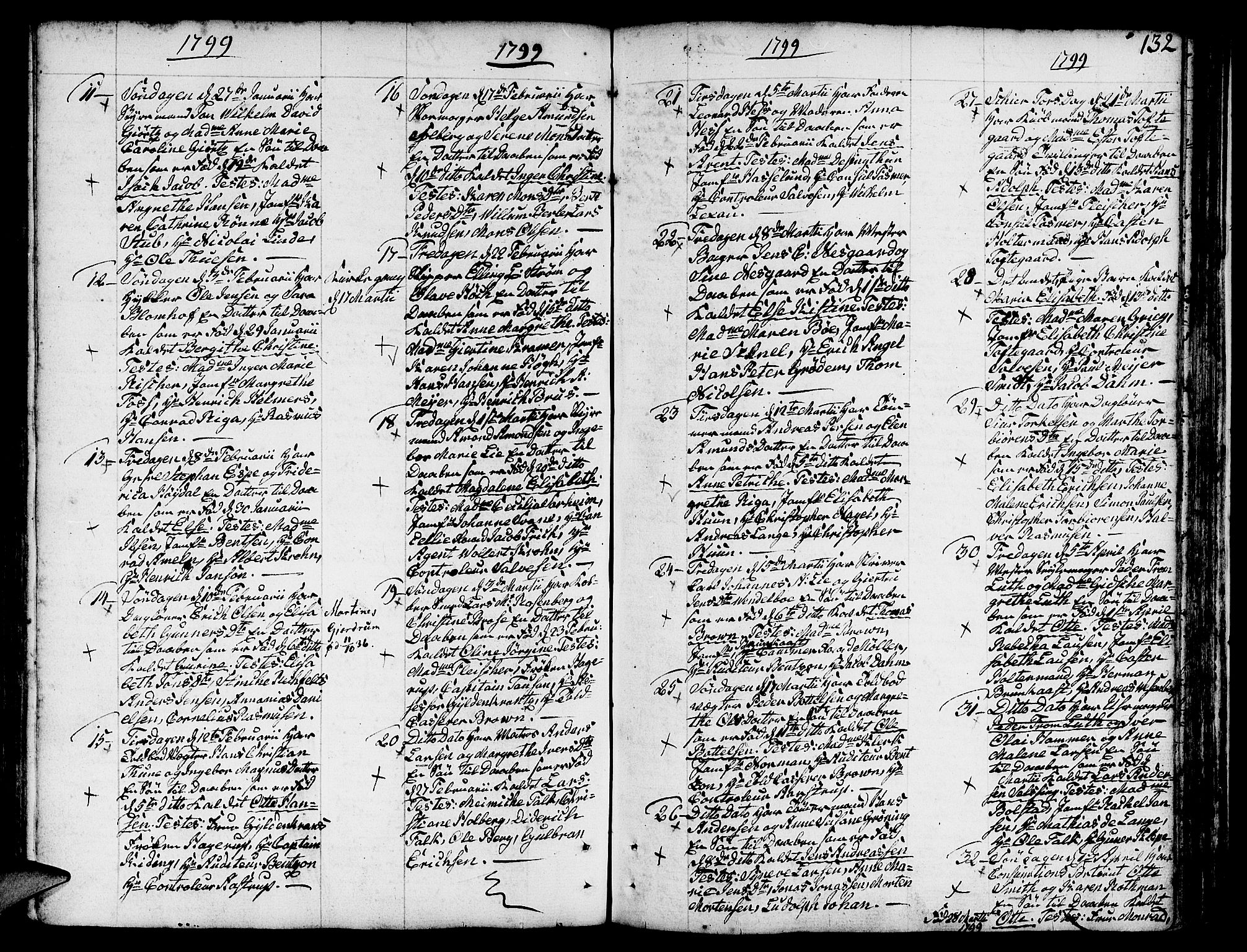 Nykirken Sokneprestembete, AV/SAB-A-77101/H/Haa/L0005: Parish register (official) no. A 5, 1775-1808, p. 132