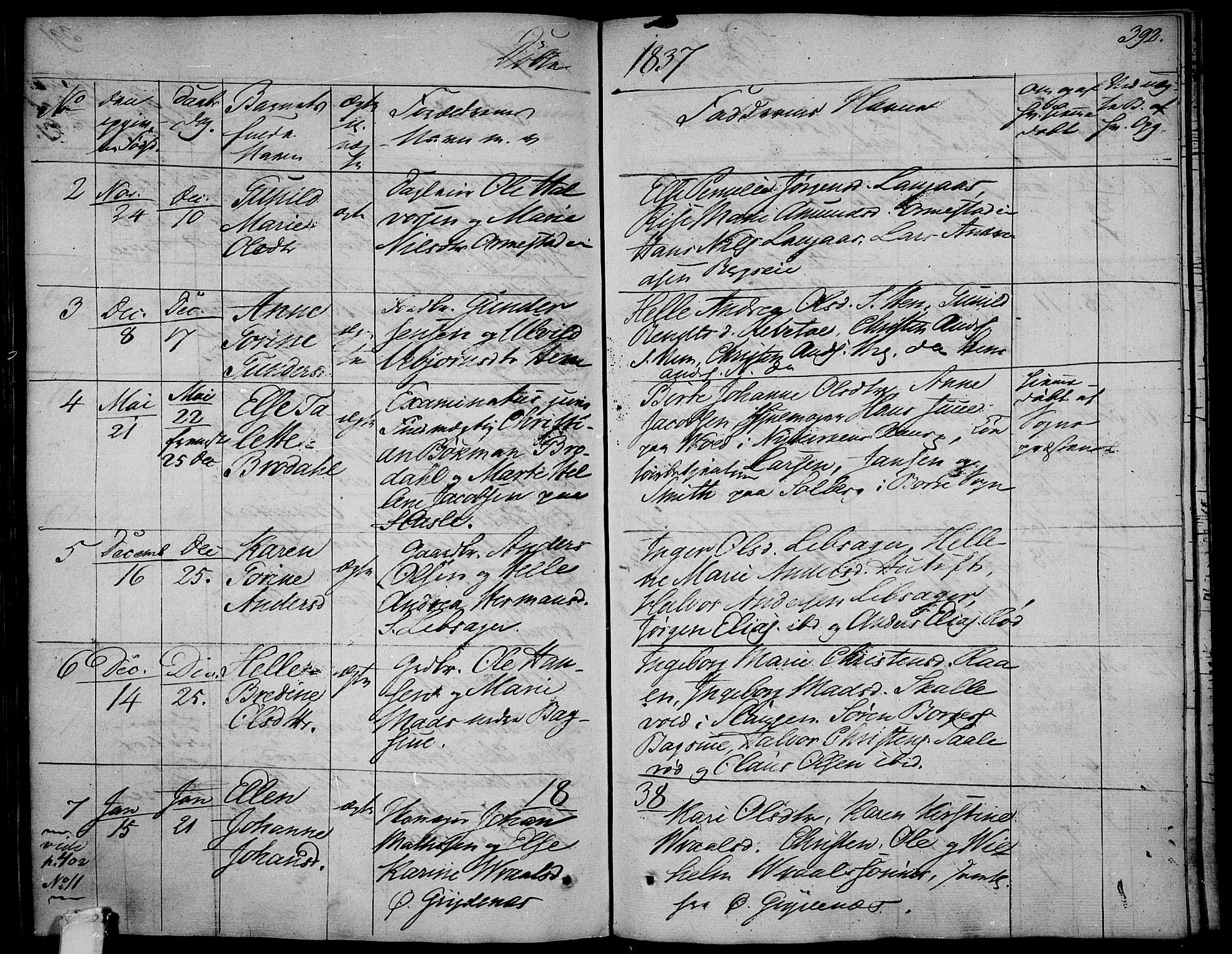 Våle kirkebøker, SAKO/A-334/F/Fa/L0008: Parish register (official) no. I 8, 1824-1844, p. 392