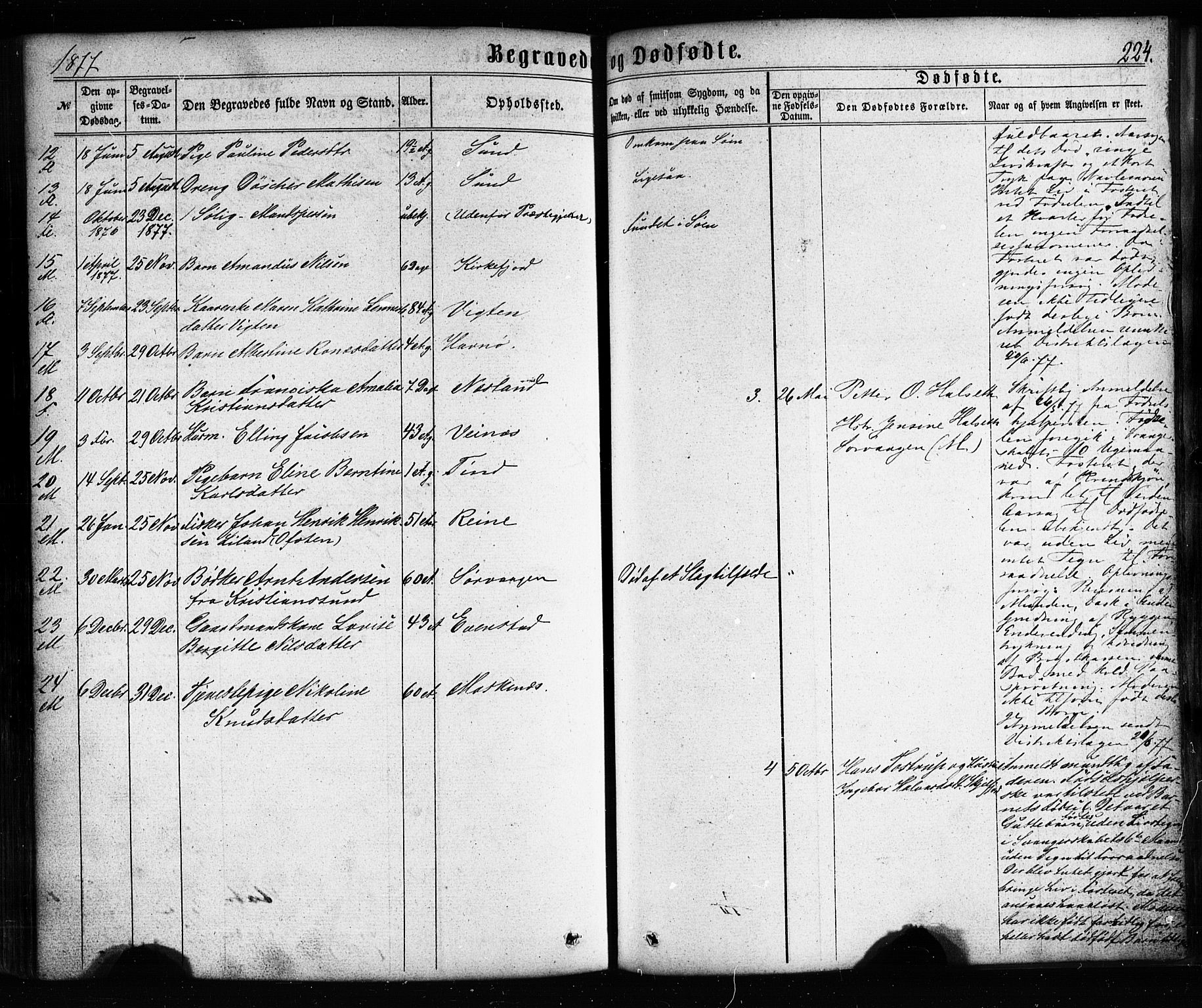 Ministerialprotokoller, klokkerbøker og fødselsregistre - Nordland, SAT/A-1459/885/L1203: Parish register (official) no. 885A04, 1859-1877, p. 224