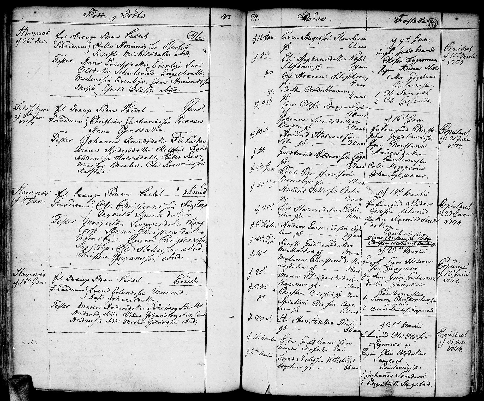 Høland prestekontor Kirkebøker, AV/SAO-A-10346a/F/Fa/L0004: Parish register (official) no. I 4, 1757-1780, p. 198