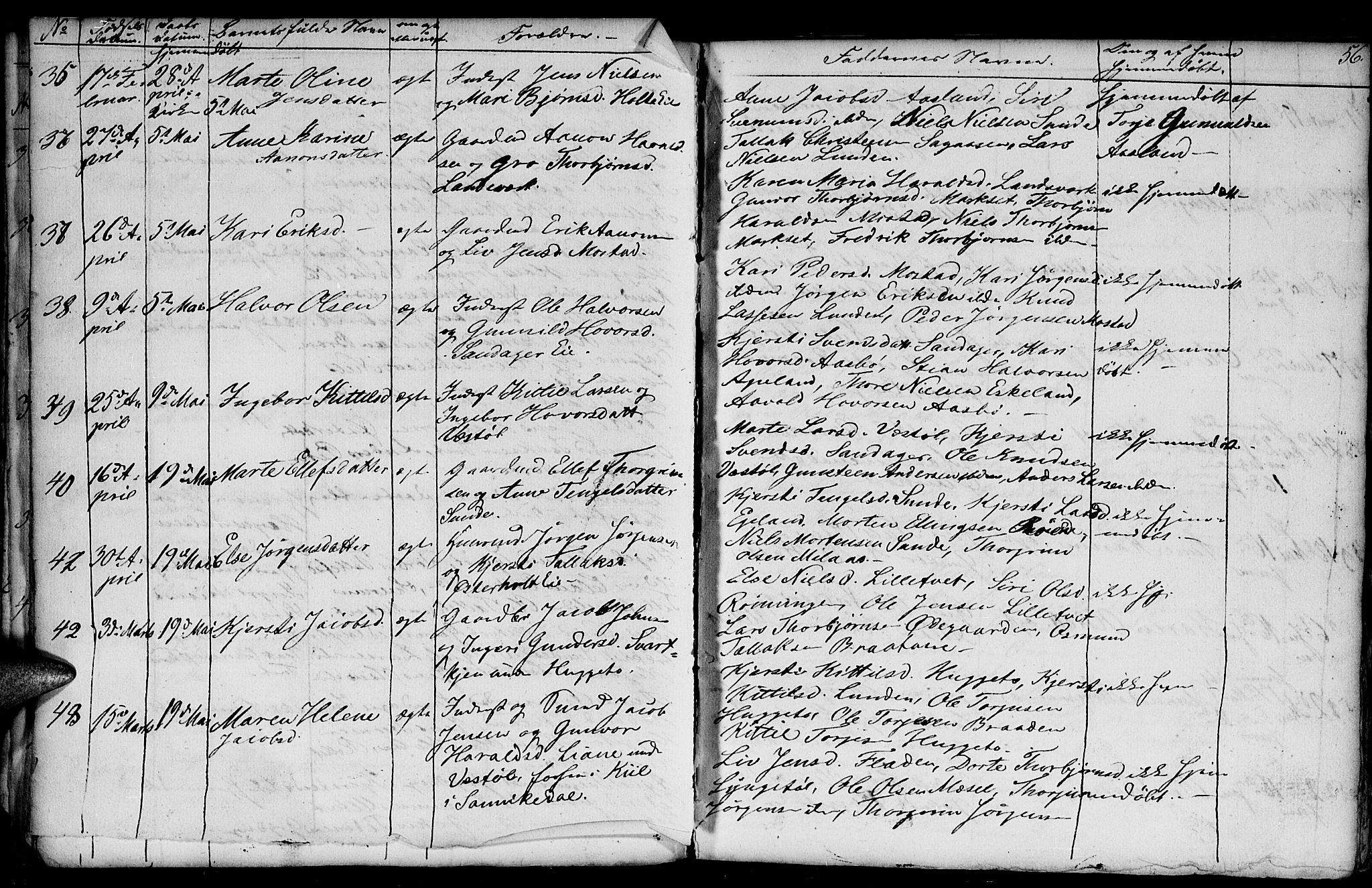 Gjerstad sokneprestkontor, AV/SAK-1111-0014/F/Fb/Fba/L0004: Parish register (copy) no. B 4, 1845-1853, p. 56