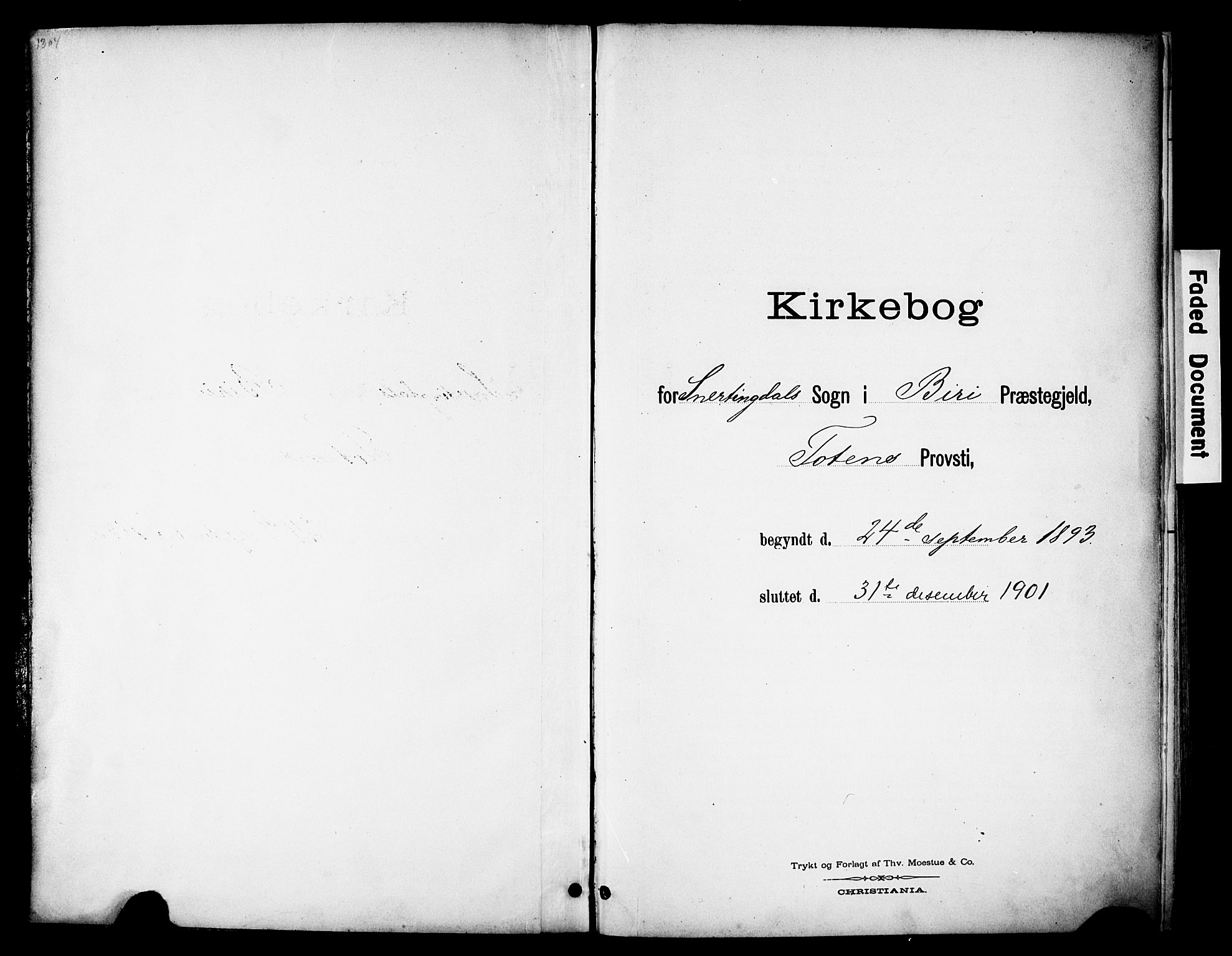 Biri prestekontor, SAH/PREST-096/H/Ha/Haa/L0008: Parish register (official) no. 8, 1894-1901