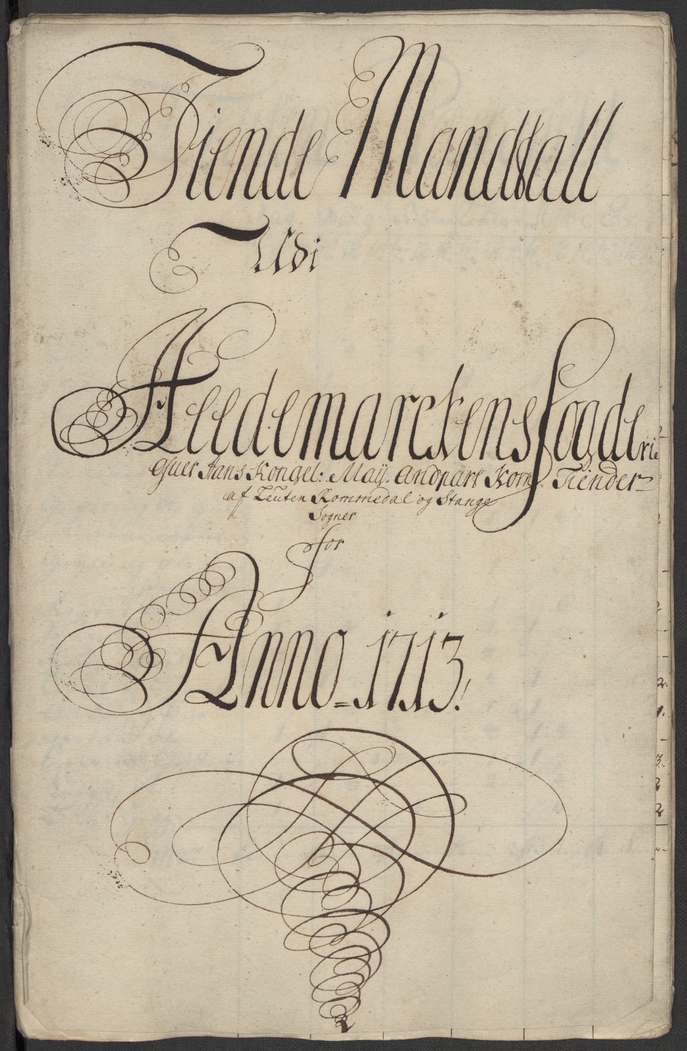 Rentekammeret inntil 1814, Reviderte regnskaper, Fogderegnskap, RA/EA-4092/R16/L1050: Fogderegnskap Hedmark, 1713, p. 313