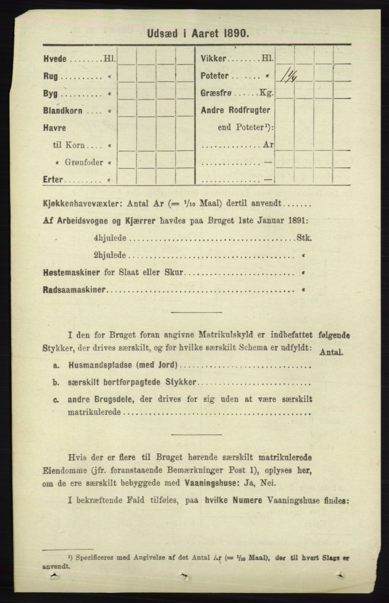 RA, 1891 census for 1041 Vanse, 1891, p. 7817