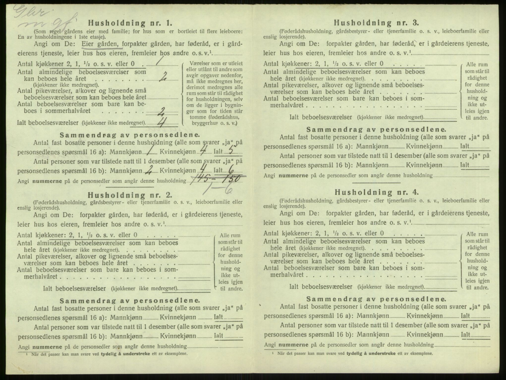 SAB, 1920 census for Hjelme, 1920, p. 314