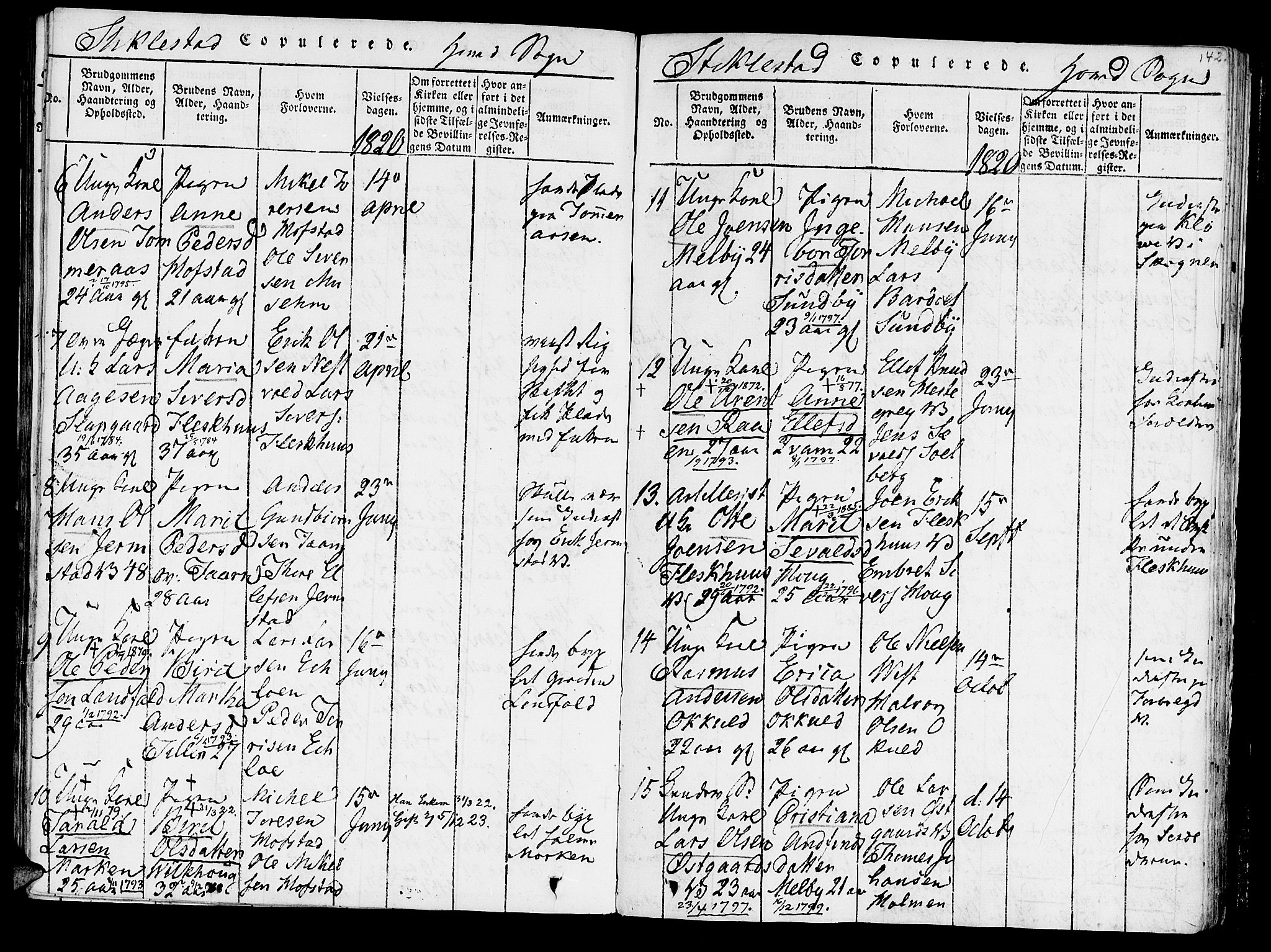 Ministerialprotokoller, klokkerbøker og fødselsregistre - Nord-Trøndelag, SAT/A-1458/723/L0234: Parish register (official) no. 723A05 /1, 1816-1840, p. 142